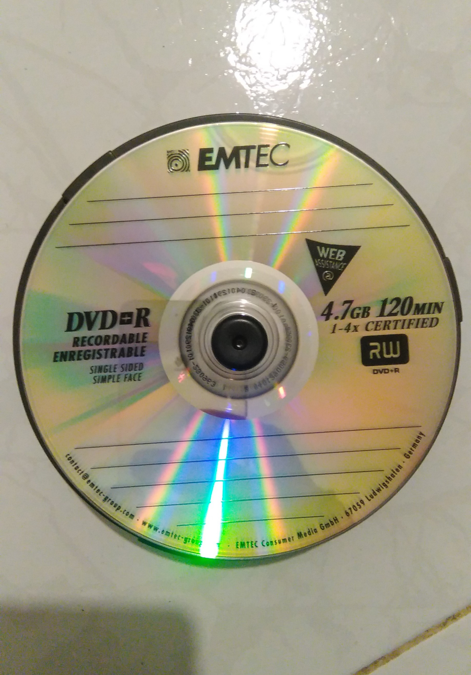 DVD خام / تولید آلمان / برند EMTEC