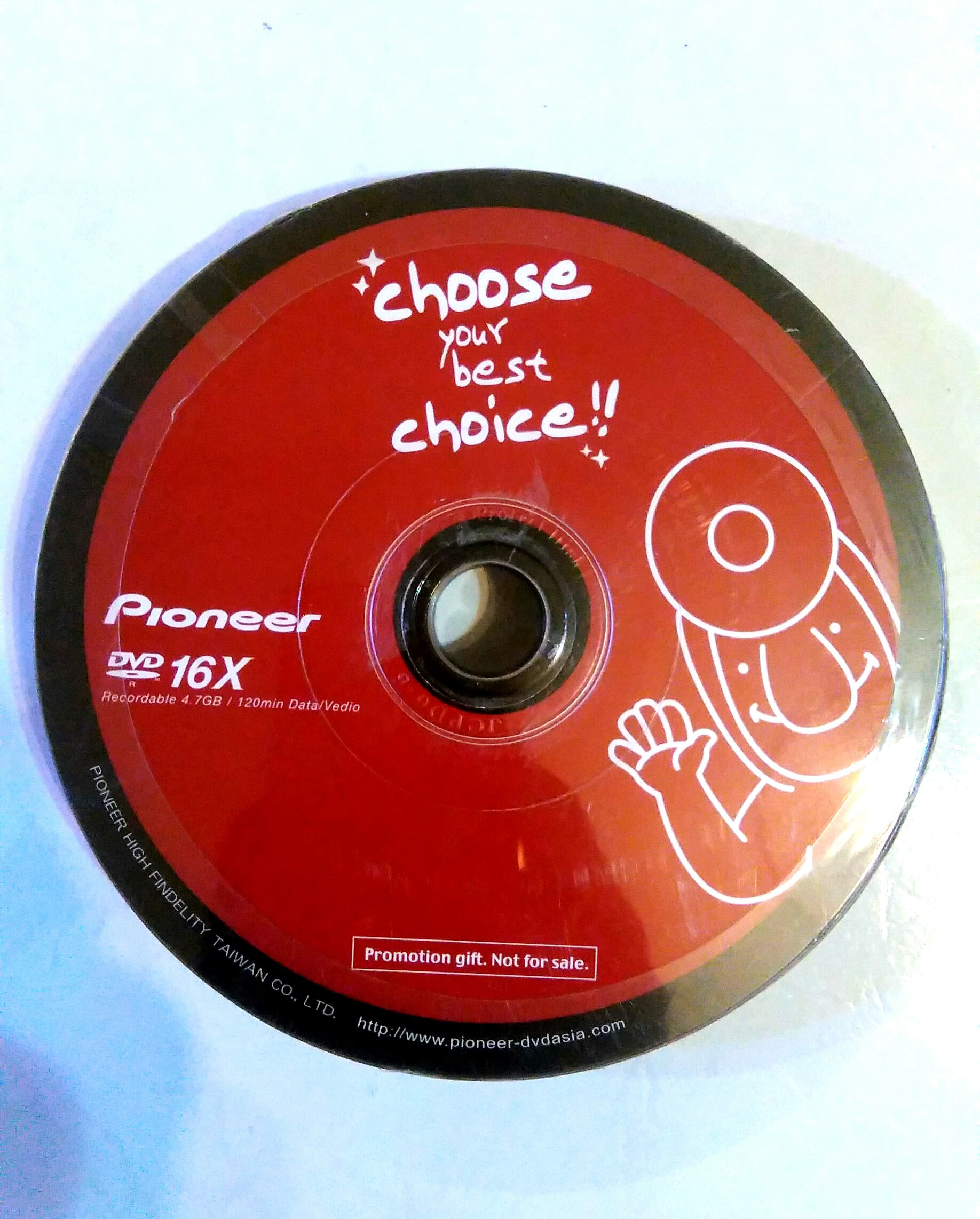 پک 10 عددی / DVD خام / تایوان /برند Pioneer