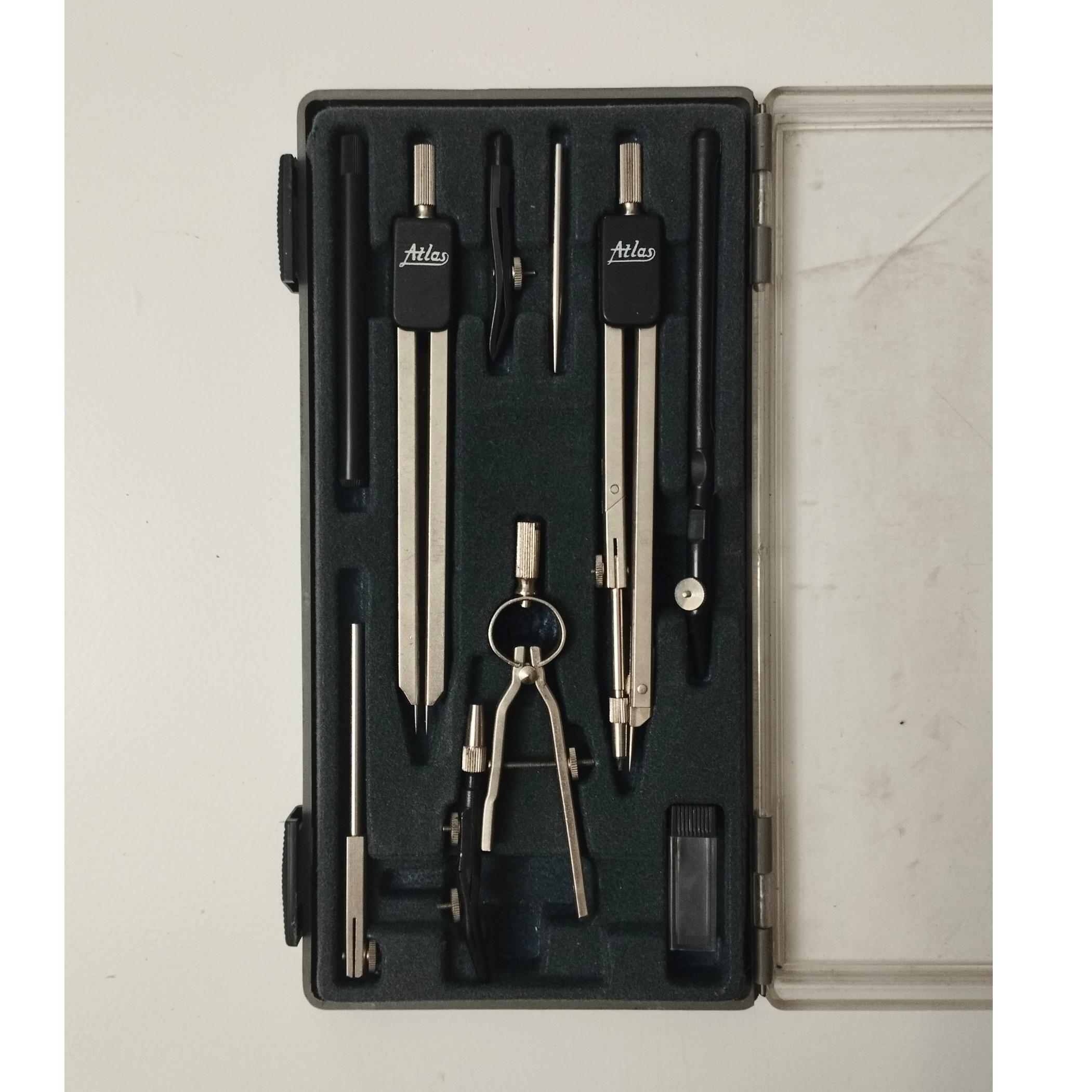 پرگار / ست 9 تکه / مفصلدار / مهندسی / اطلس / Atlas