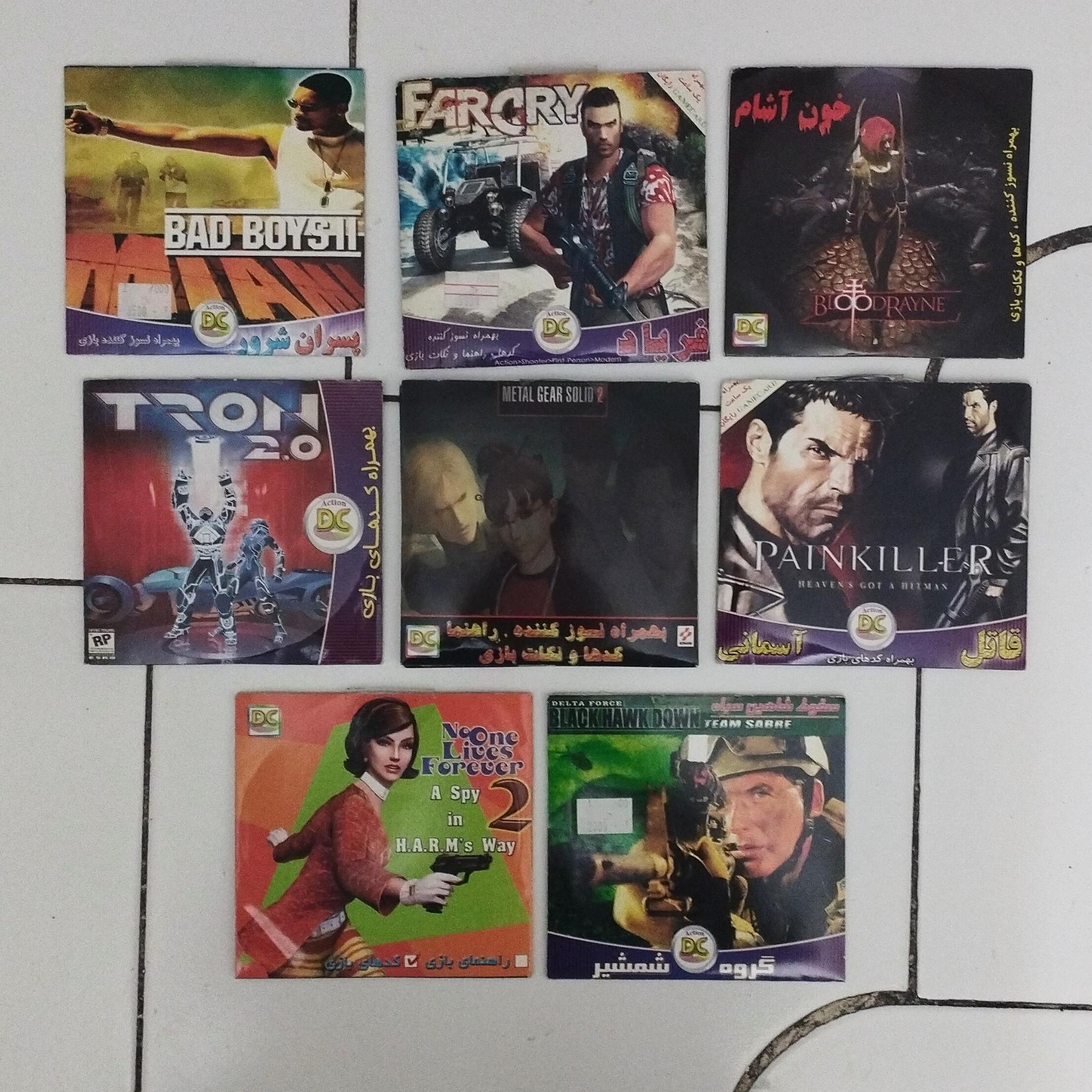 بازی کامپیوتری / 8 عدد / CD / شرکت دی سی
