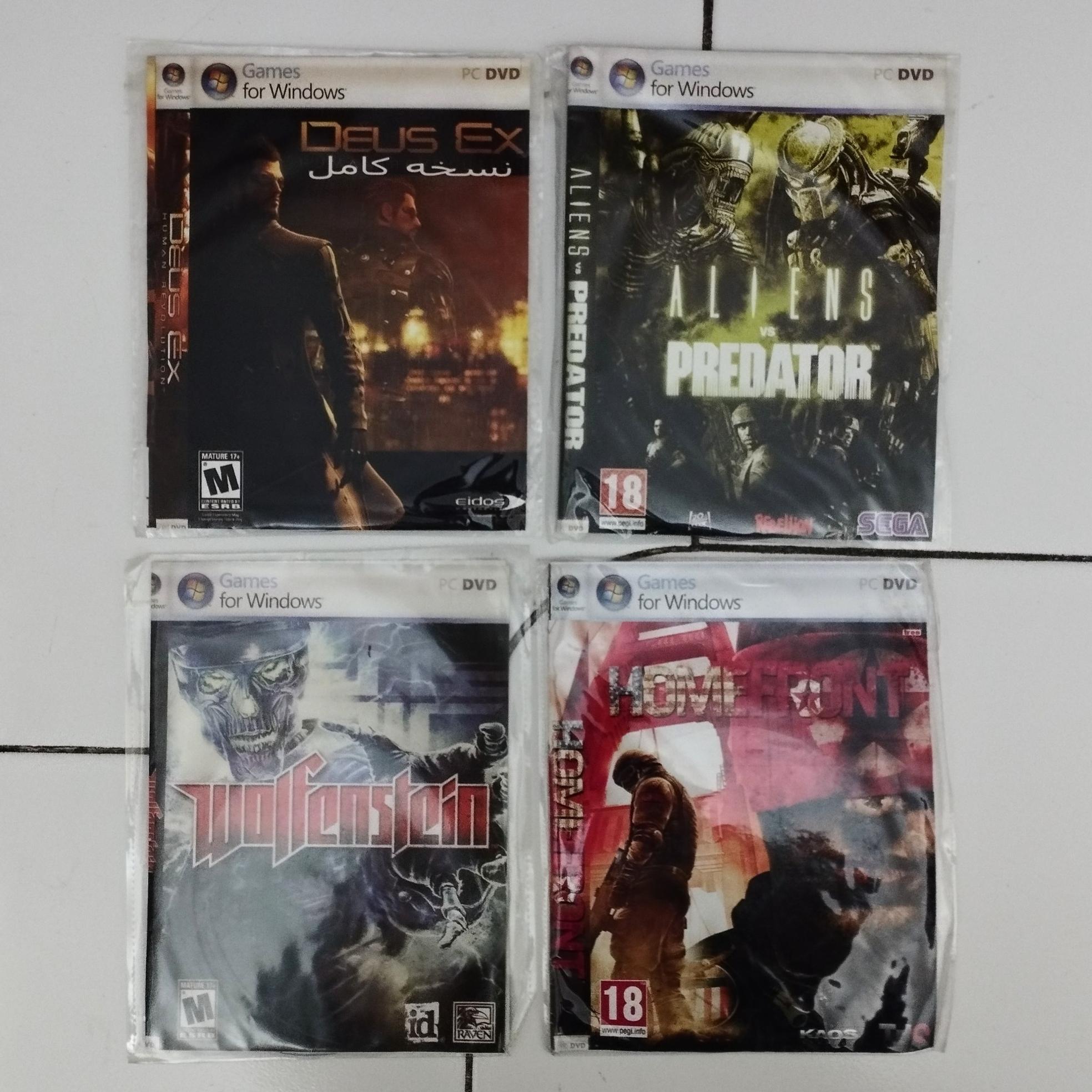 بازی کامپیوتری / 4 عدد / DVD / تیراندازی / اکشن