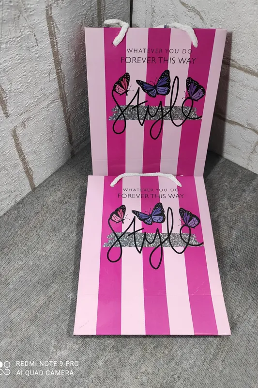 گیفت بگ طرح پروانه 14در17سانت عمودی