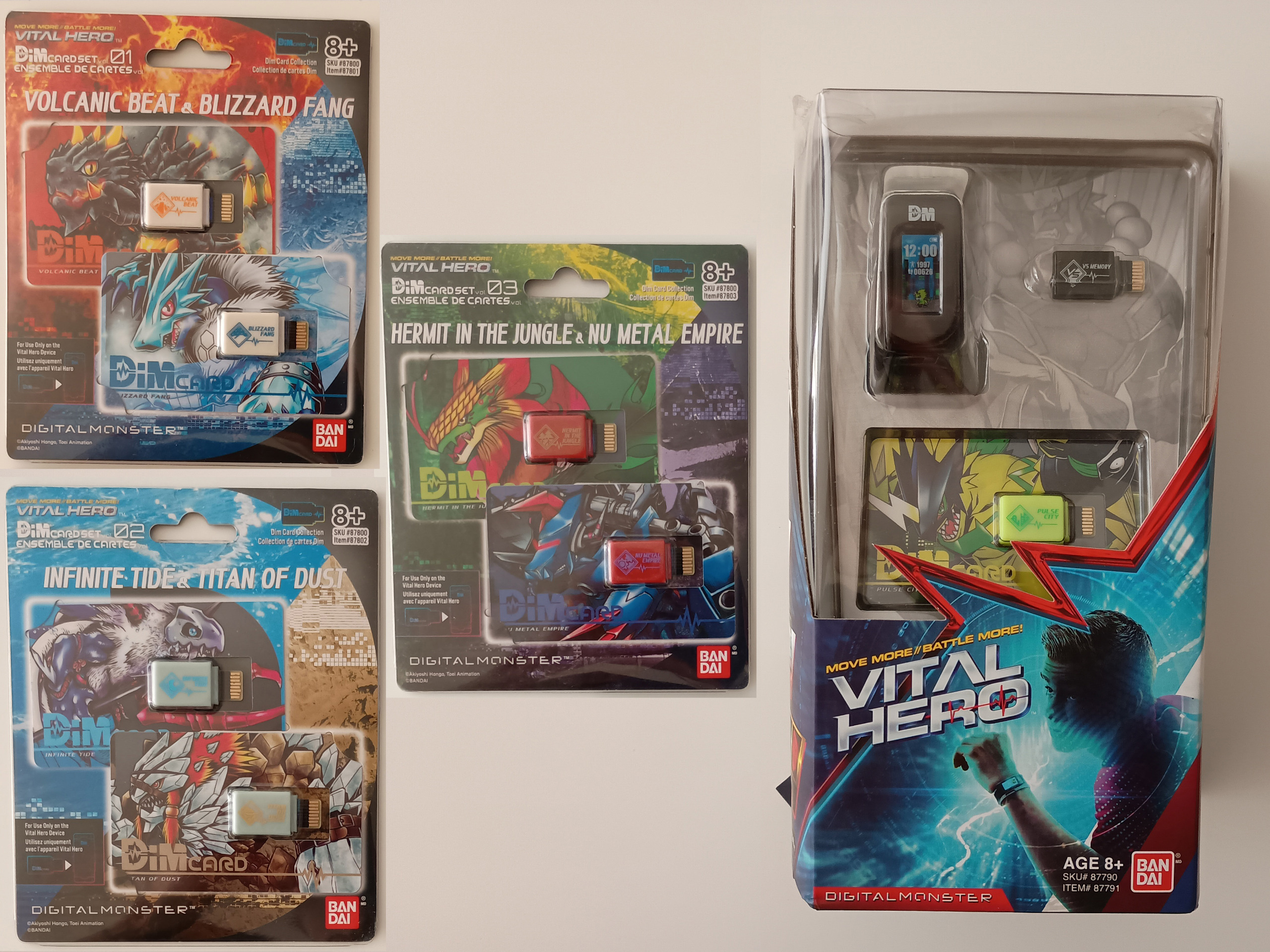 مچبند سیاه Digimon دیجیمون با 3 ست دیم-کارت