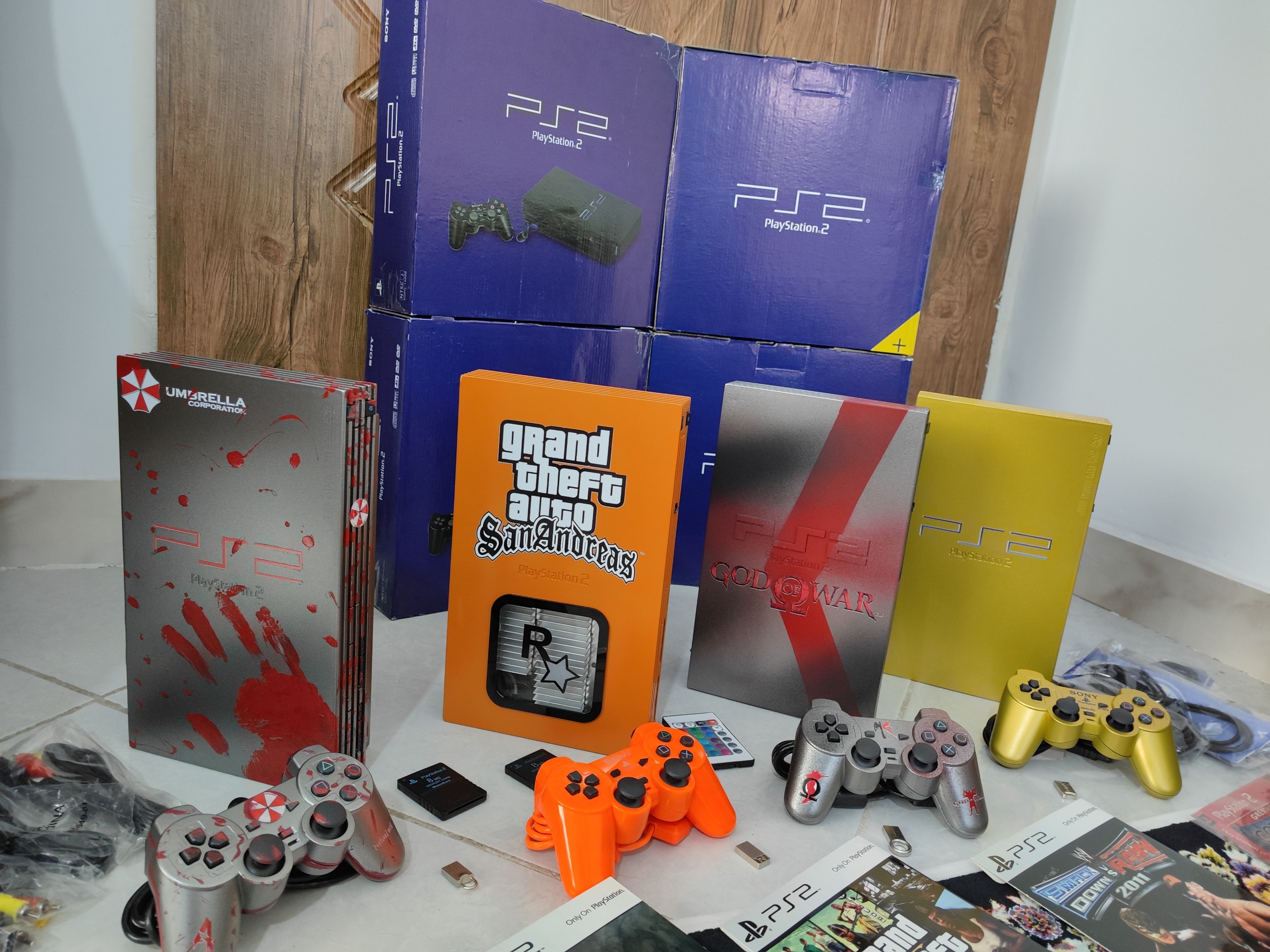 PS2 کاستوم فوق العاده با کیفیت شرکتی با فلش 64 گیگ