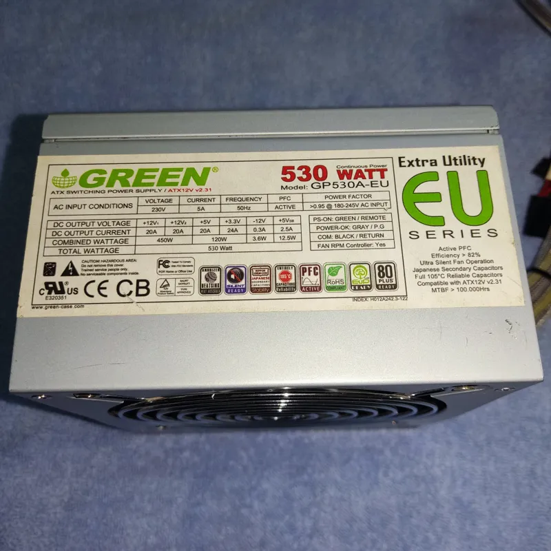 پاور 530 وات گرین GP-530A-EU