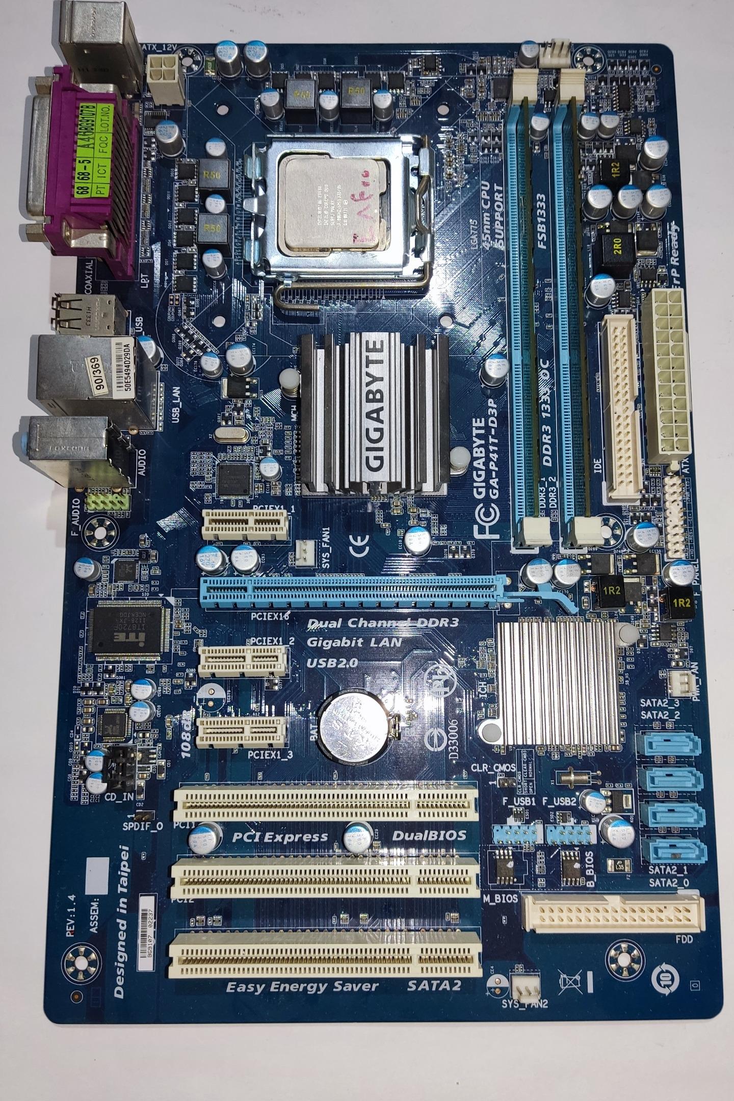 باندل ddr3 گیگابایت با4گیگ رم و cpu