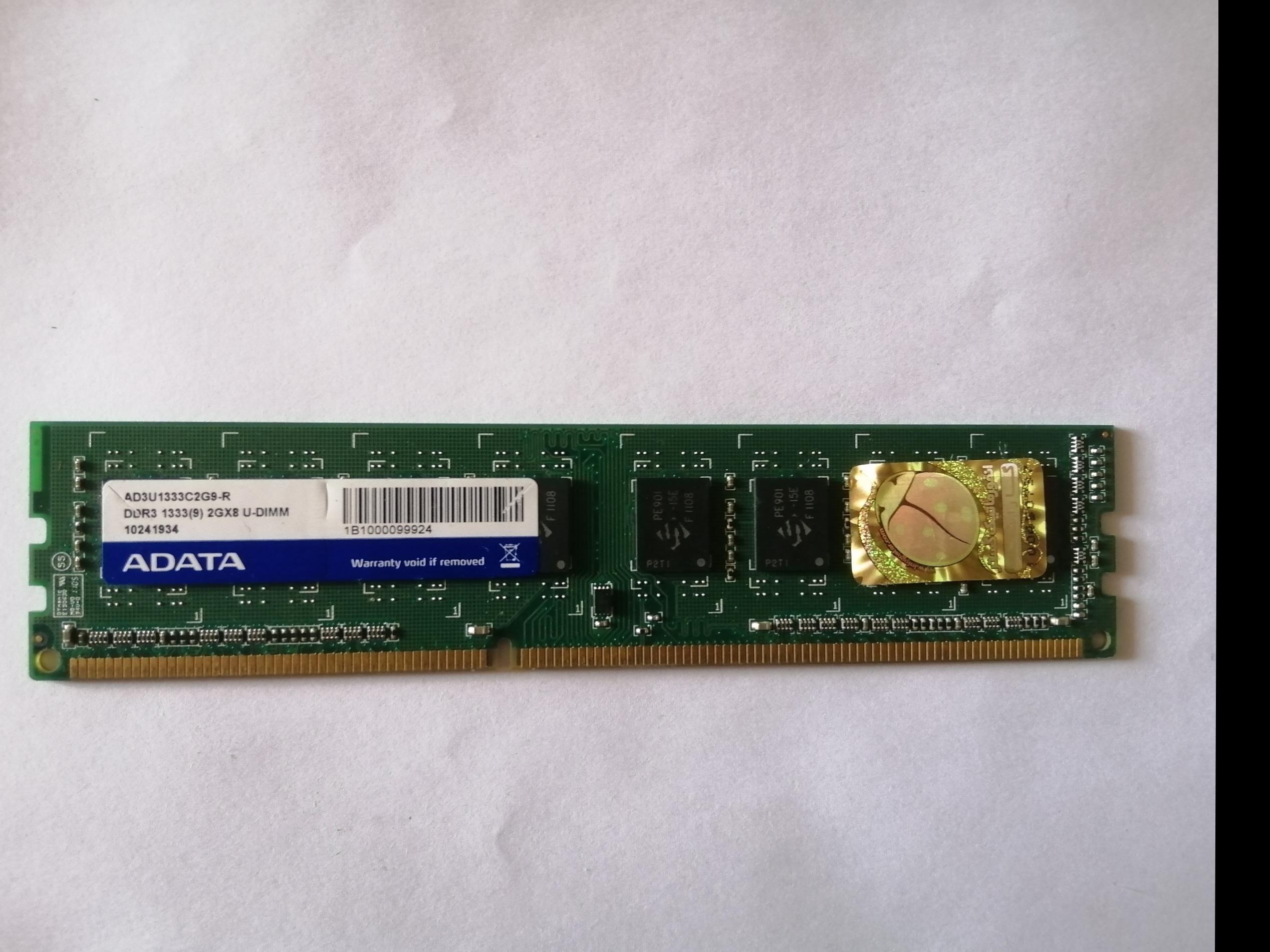  رم 2عدد 2گیگ ddr3 (2×2g)