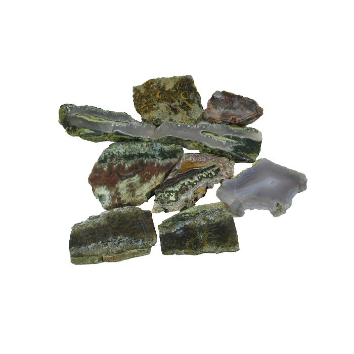 پک سنگ اسلایس عقیق شجر خزه ای دو کیلویی کد 6517