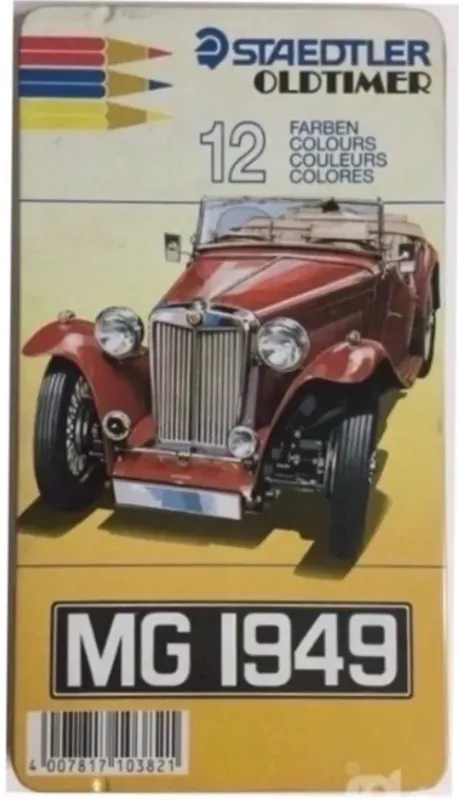 مداد رنگی 12 رنگ جعبه فلزی استدلر اصل آلمانی