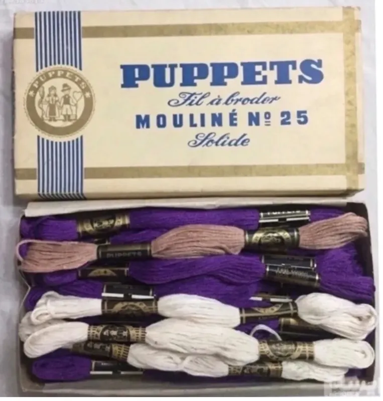 نخ کوبلن کمیاب فرانسوی PUPPETS (یک بسته 17 عددی)