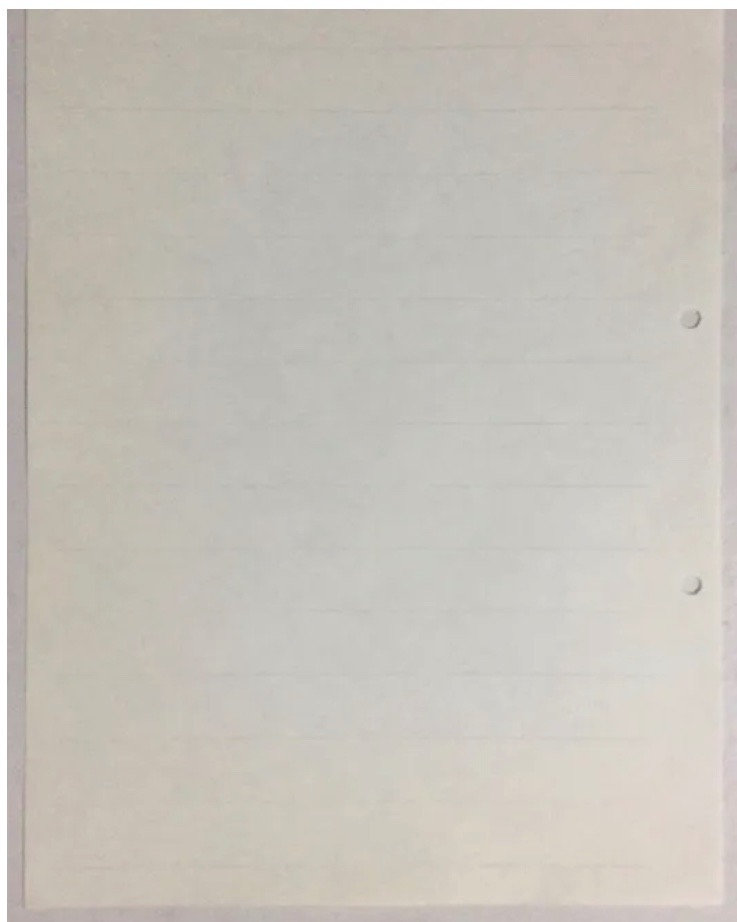 50برگ کاغذکاهی 2سوراخ یکطرف خط دار دهه60(21x27Cm)