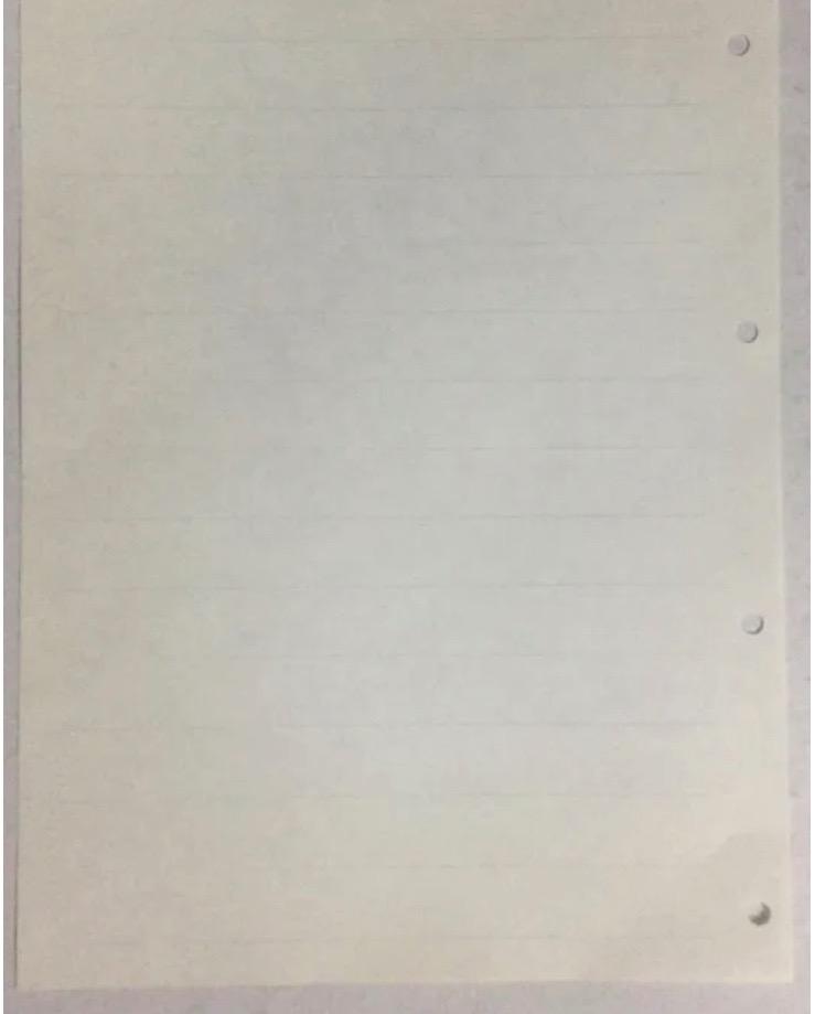 50برگ کاغذکاهی 4سوراخ یکطرف خط دار دهه60(21x27Cm)