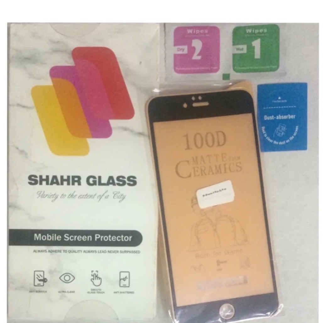 محافظ صفحه نمایش آیفون 6 پلاس (شهر گلس - مشکی مات)
