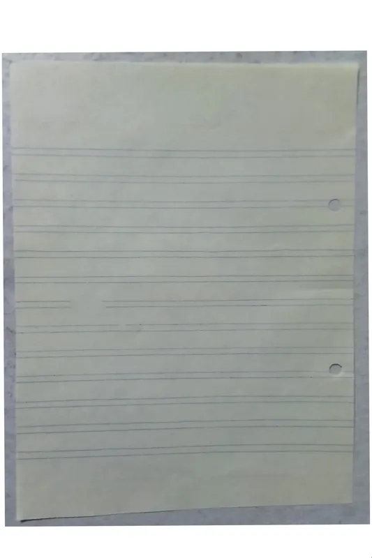 100برگ کاغذکلاسور2سوراخ 2خط قدیمی(16x21Cm)