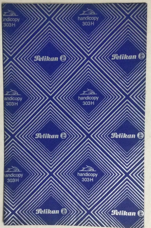 40 برگ کاغذ کاربن پلیکان آبی قدیمی33x21سانت(303H)