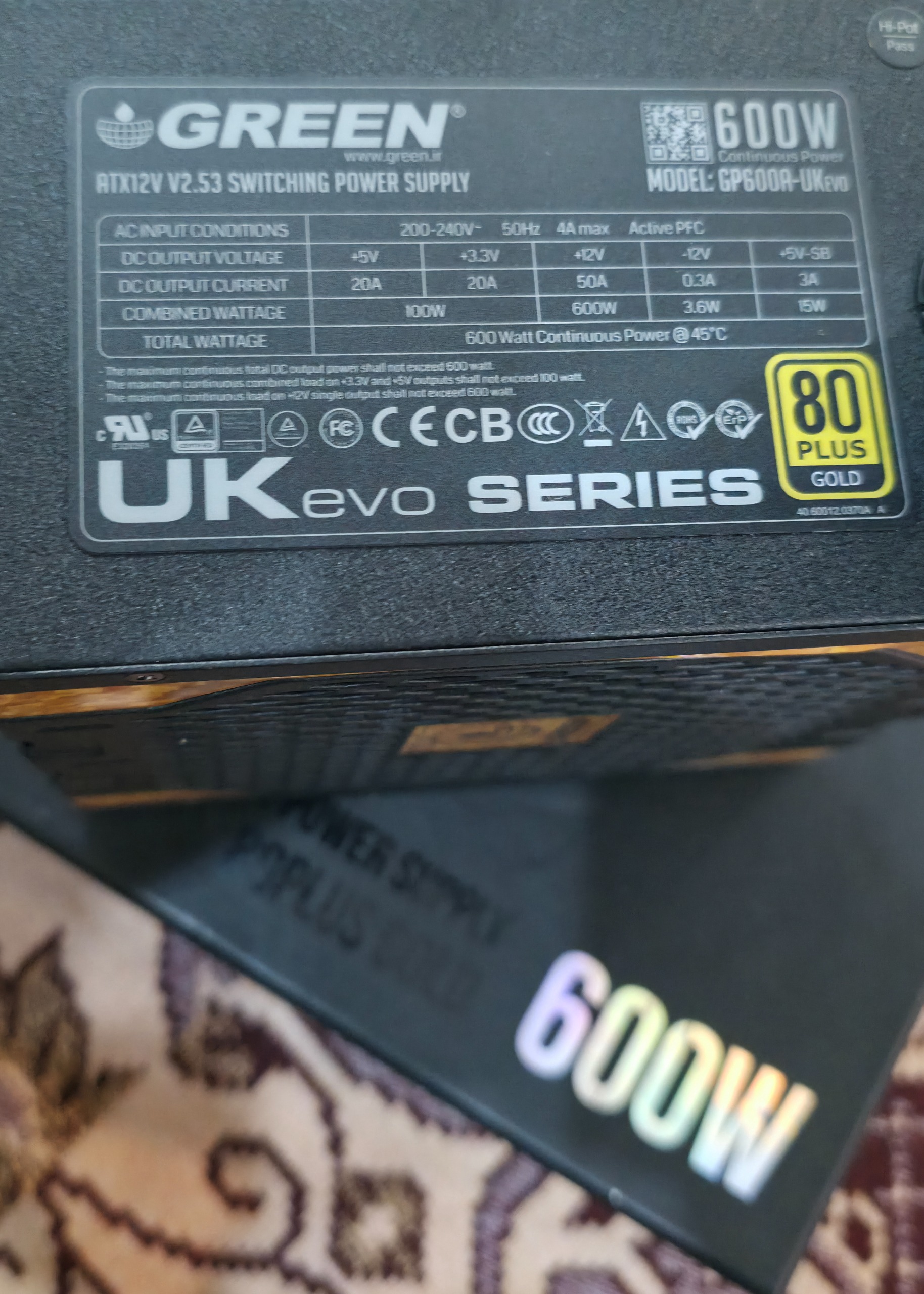 پاور GP600A-UK evo