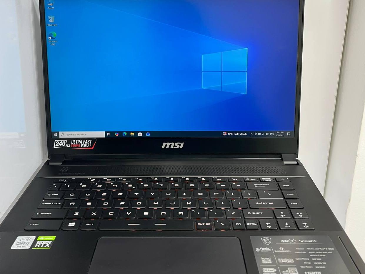 لپ تاپ گیمینگ msi stealth gs66