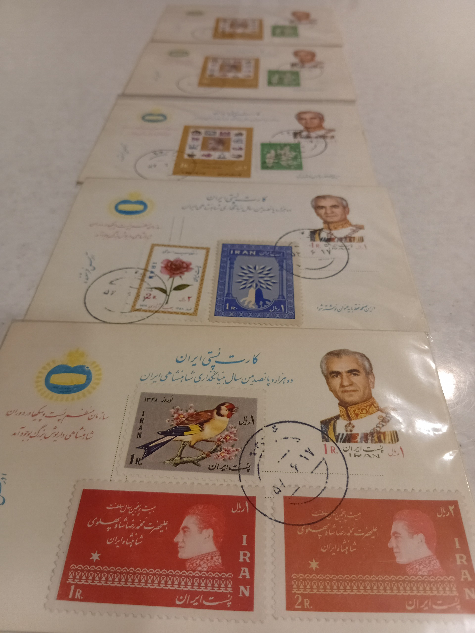 5 عدد کارت پستی جشن های 2500 ساله (توضیحات)