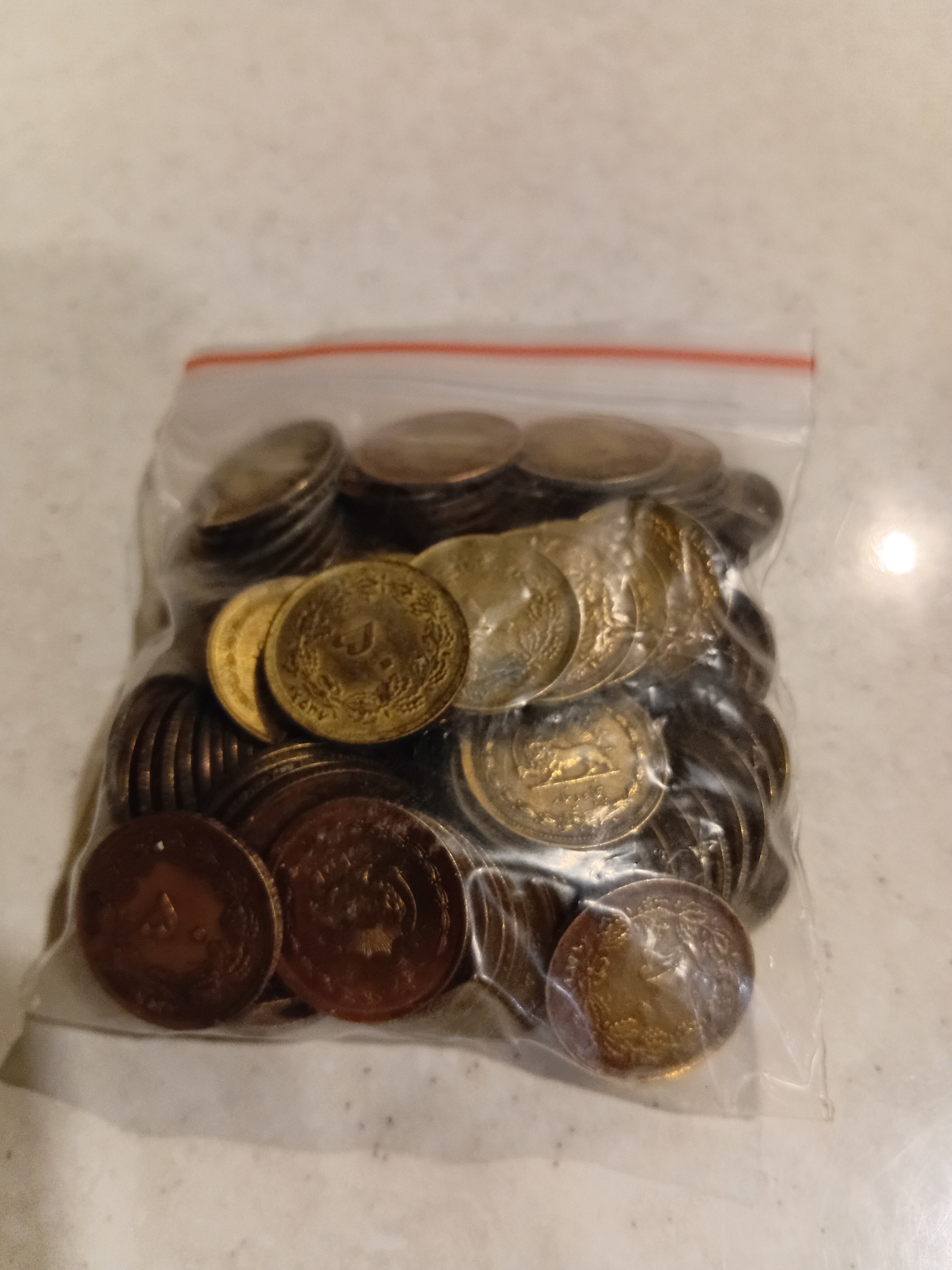 تعداد 100 عدد سکه 50 دینار سال 2537