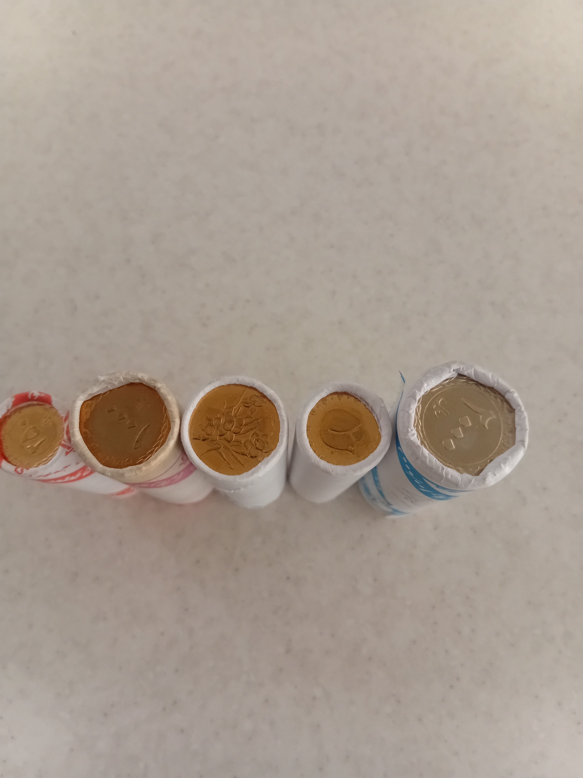 5 رول سکه ج- ا- ( توضیحات)