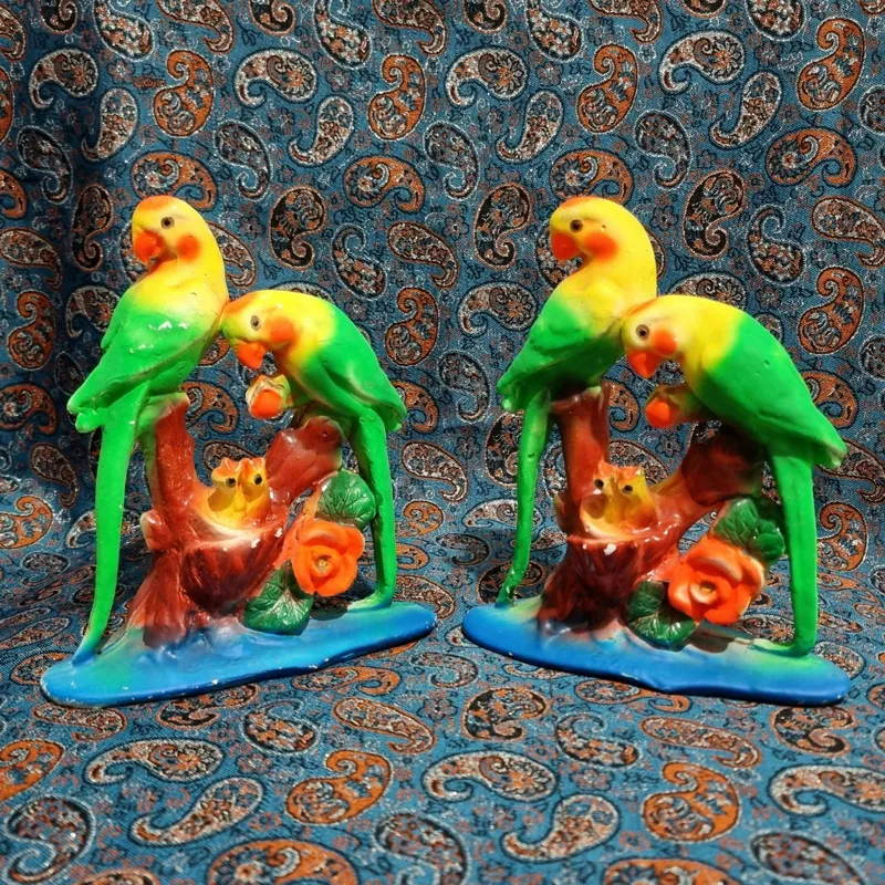 مجسمه سفال سرامیک طوطی بسیار قدیمی ( توضیحات )