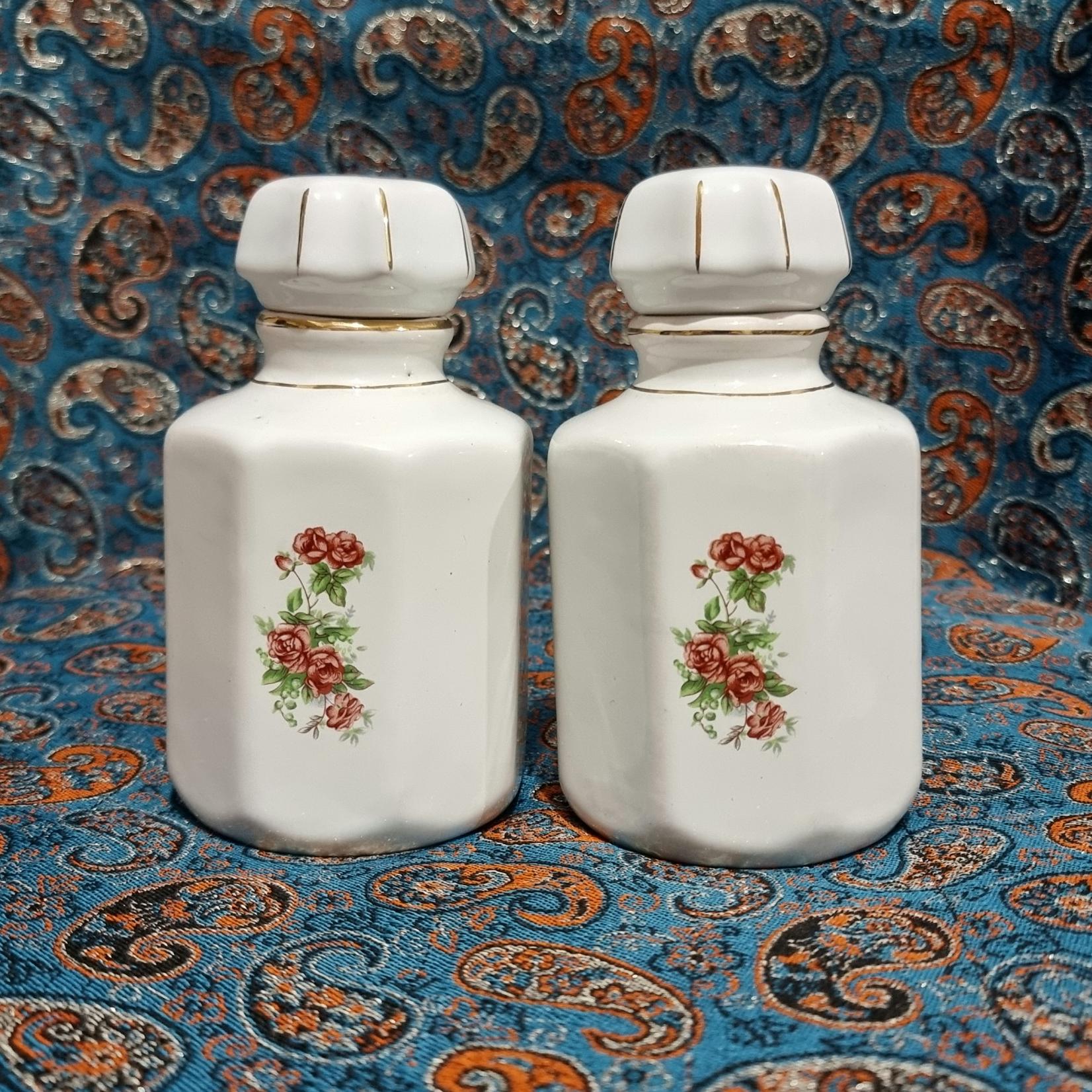 چایدان گلسرخی طلاکوب قدیمی ( توضیحات )