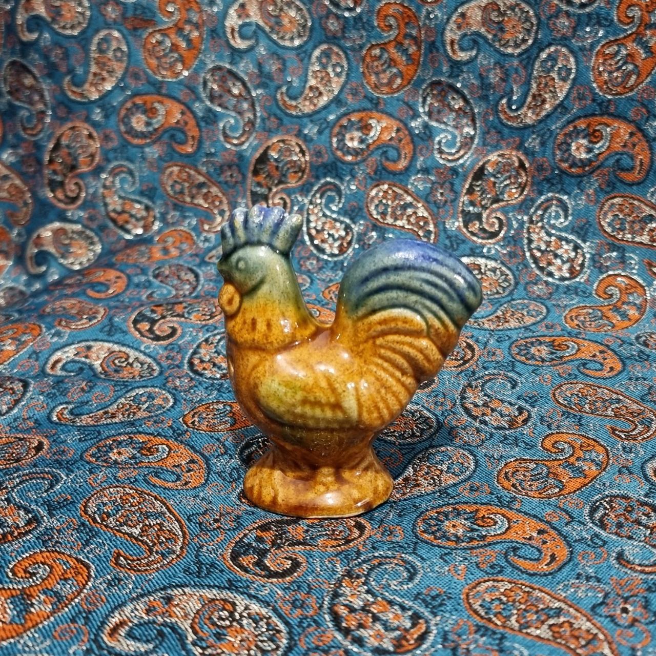 نمکدان سرامیکی خروسی قدیمی ( توضیحات )