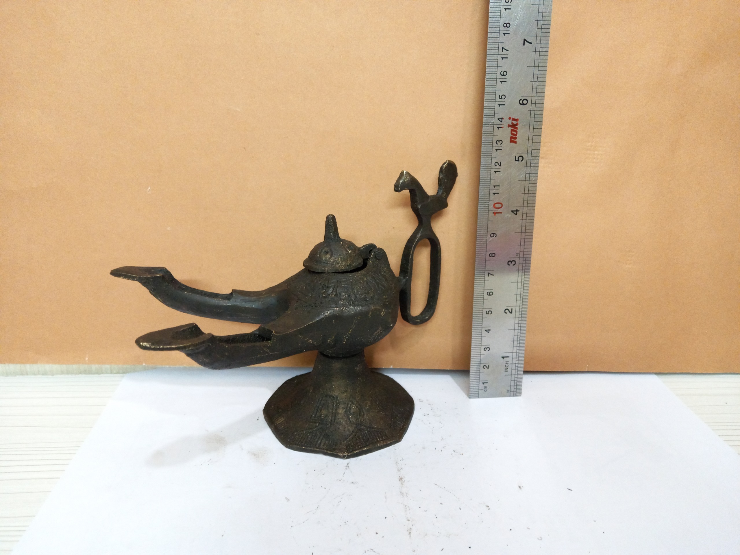 چراغ پیسوز برنجی 2 فیتیله