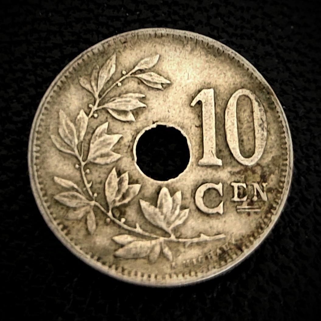سکه بسیار خاص و کمیاب 10 سنت بلژیک 1925
