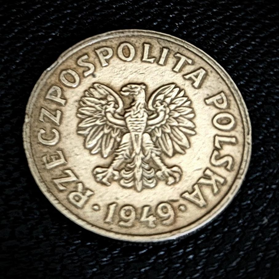 سکه کمیاب و ارزشمند 50 گروزی لهستان 1949