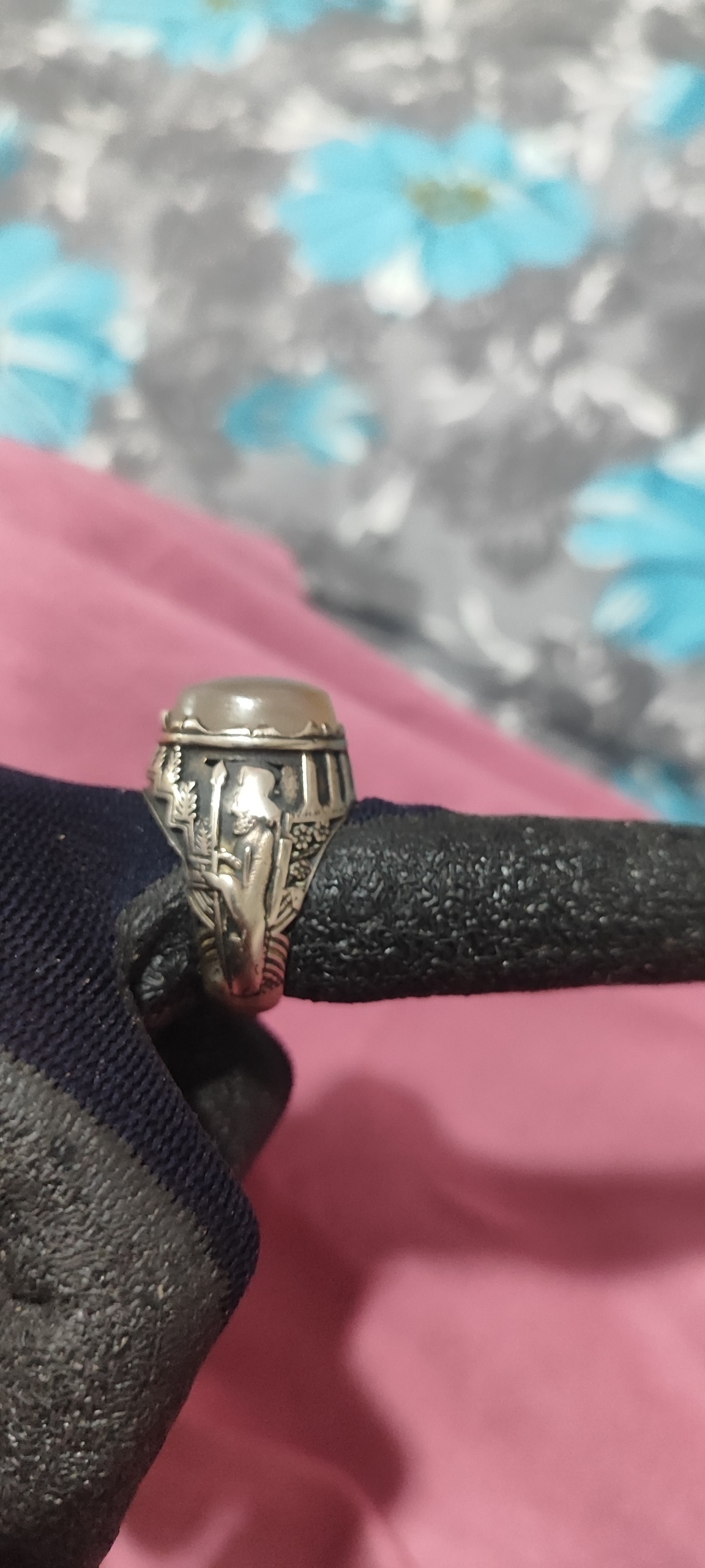 انگشتر سرباز هخامنشی روکش نقره