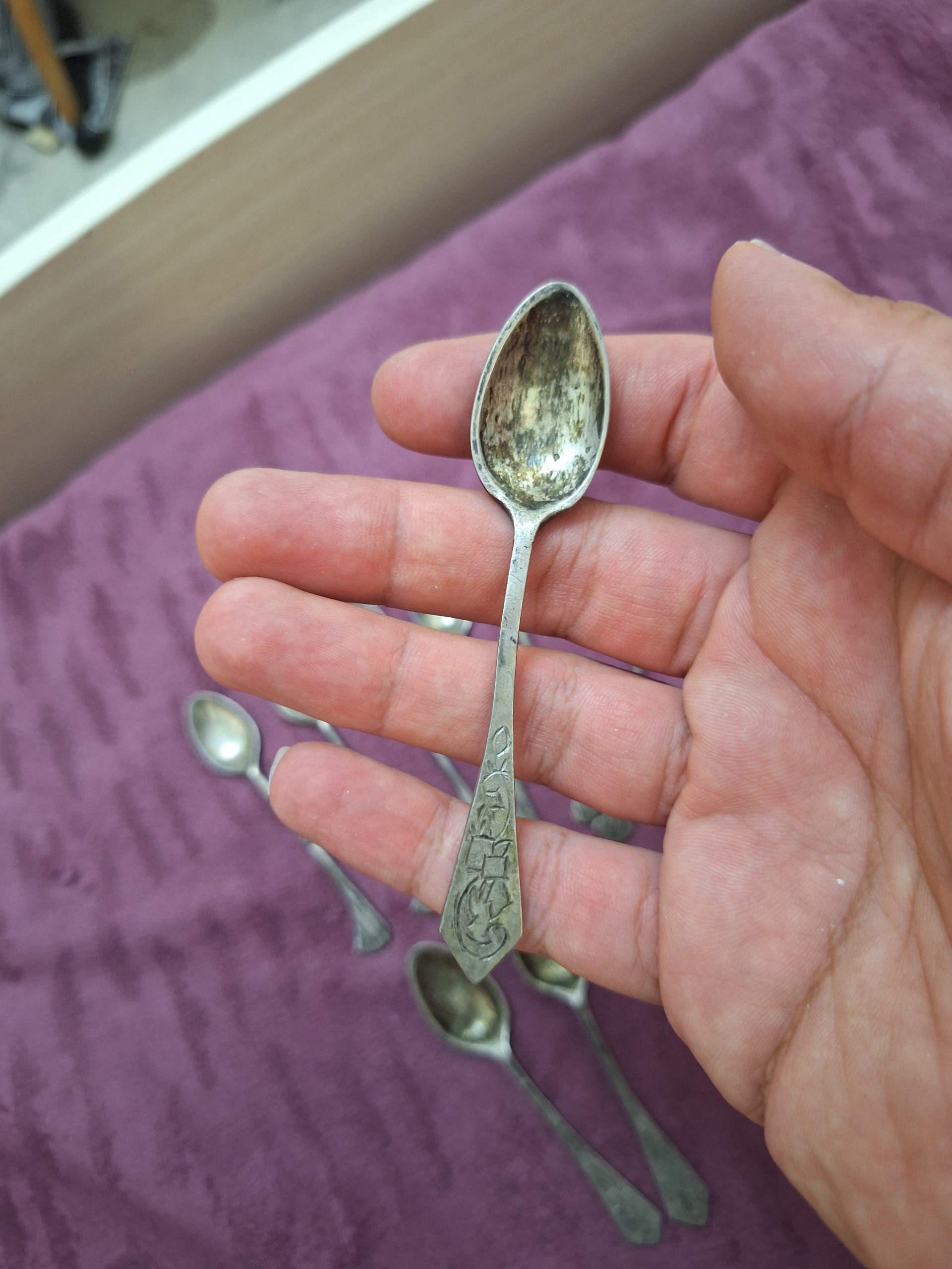قاشق چایخوری نقره