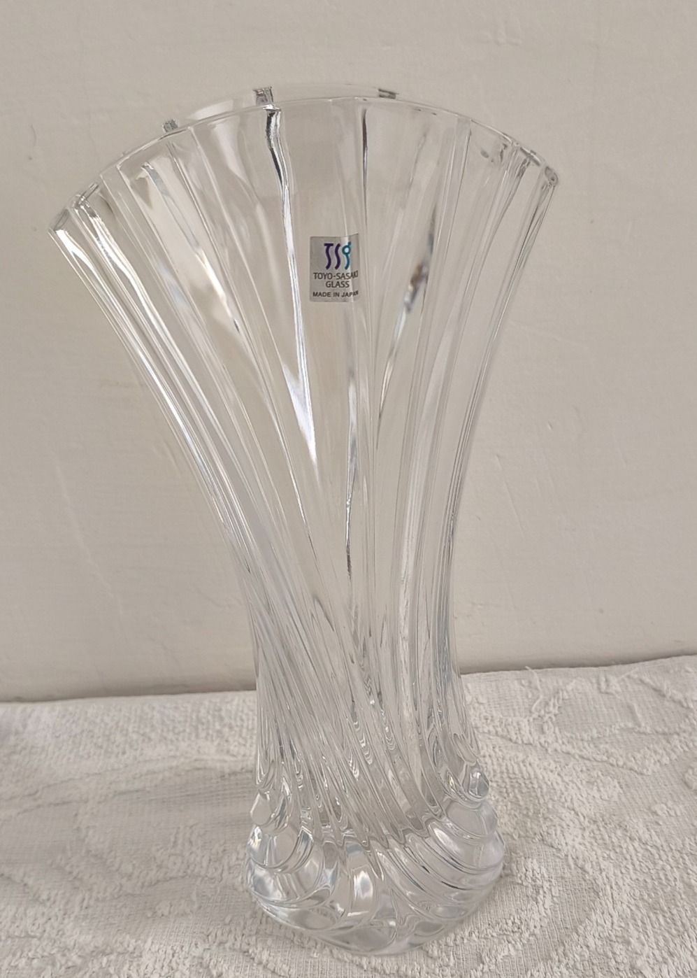 گلدان کریستال رومیزی _ ساخت ژاپن