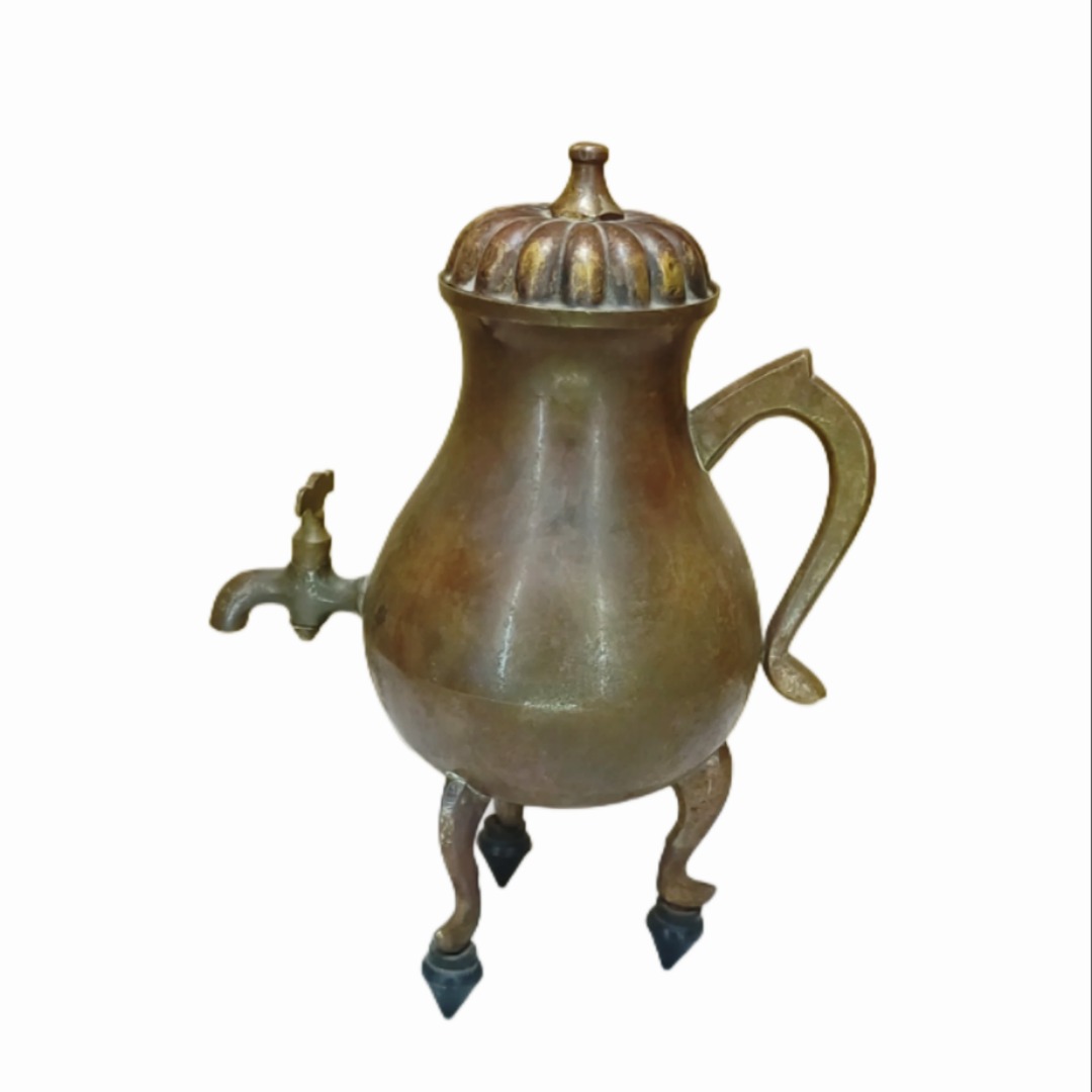 پانچ سماور مسی کلکسیونی قدیمی آنتیک دکوری مس
