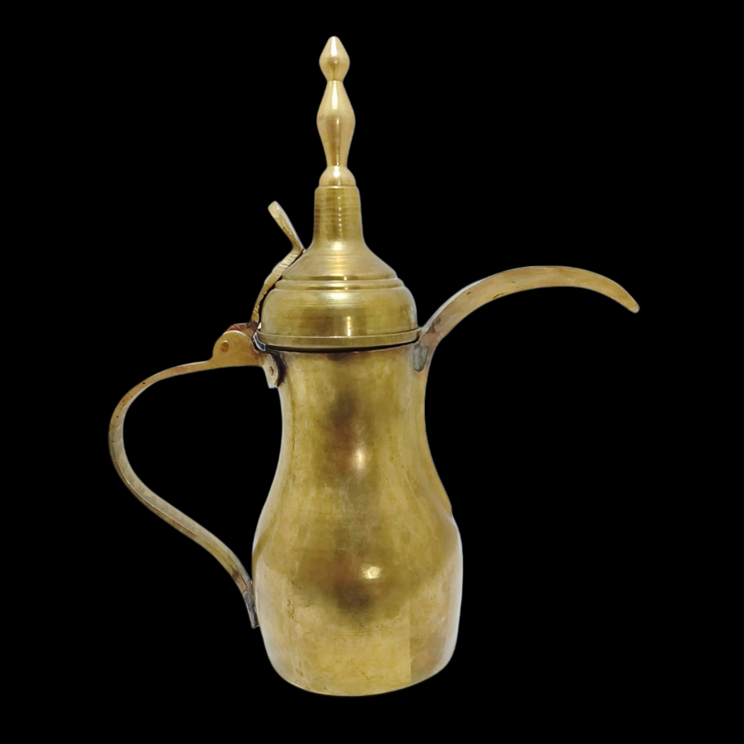 دله قهوه خوری عربی برنجی قدیمی عتیقه کهنه آنتیک