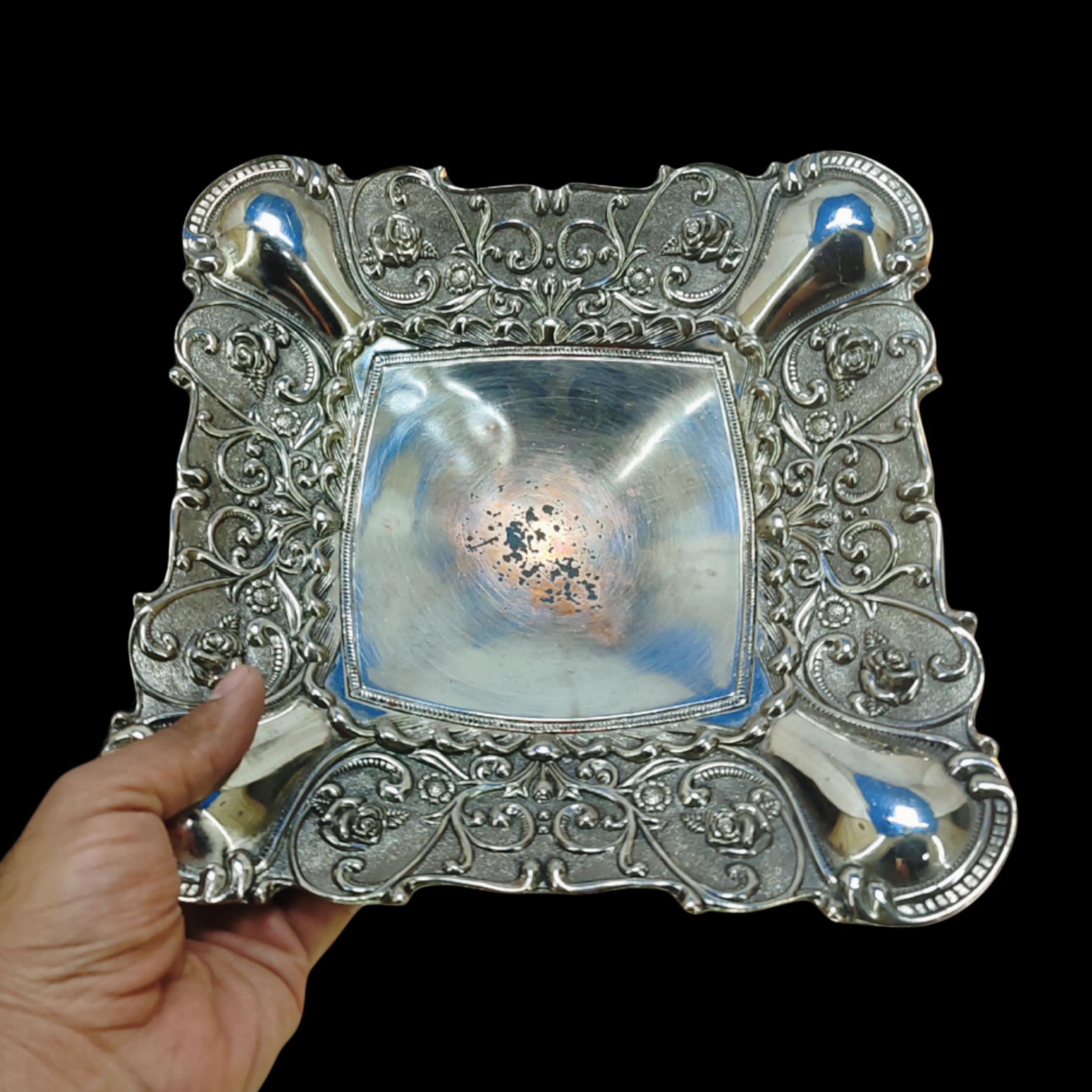 میوه خوری سیلور شیرینی گز آجیل پیوتر قدیمی دکوری