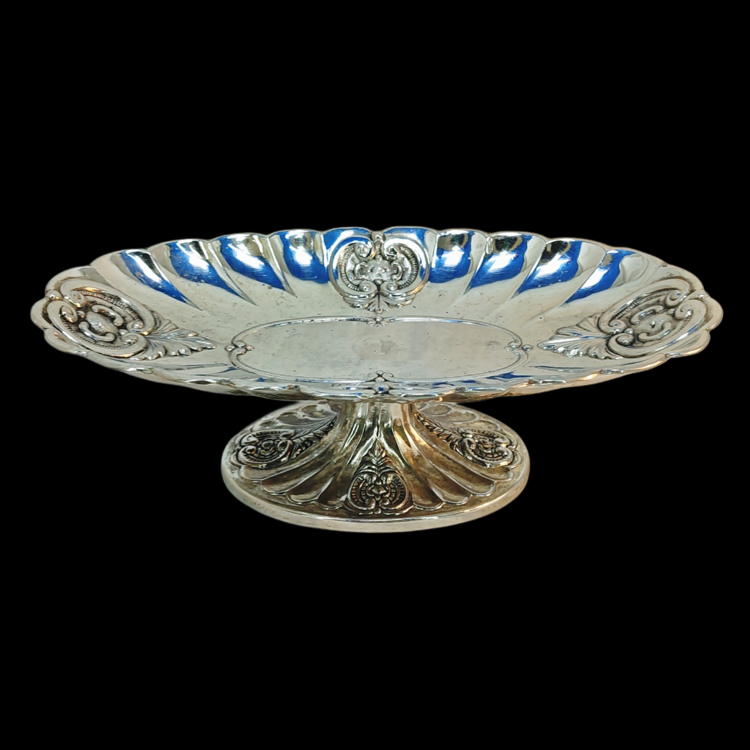 میوه خوری سیلور پیوتر شیرینی شکلات قدیمی آجیل