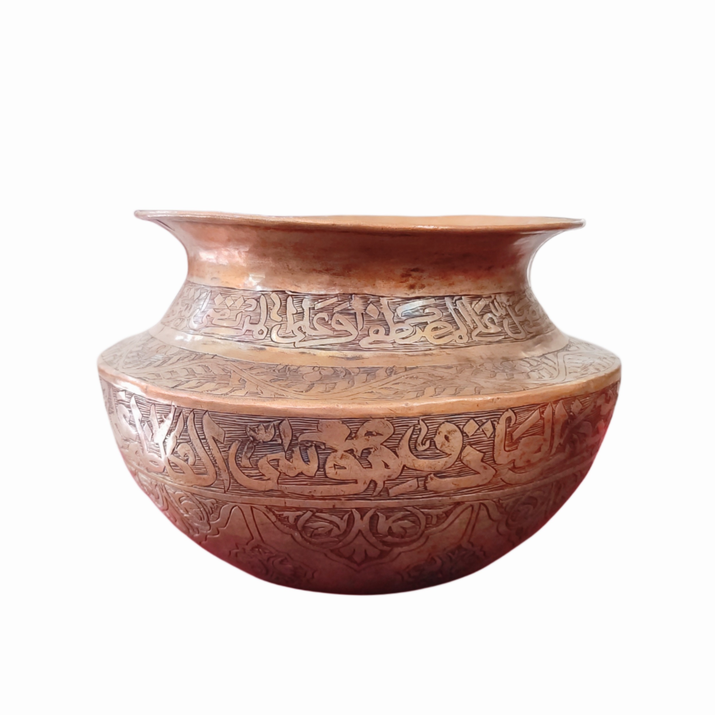 دکوری مسی قدیمی قلمزنی قلم گیری زنی دخل عتیقه