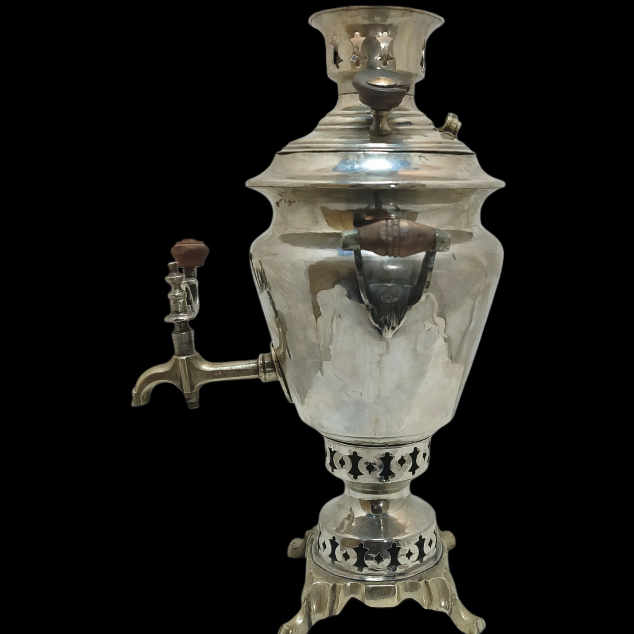 سماور ذغالی زغالی نقلی قدیمی عتیقه کلکسیونی ورشو