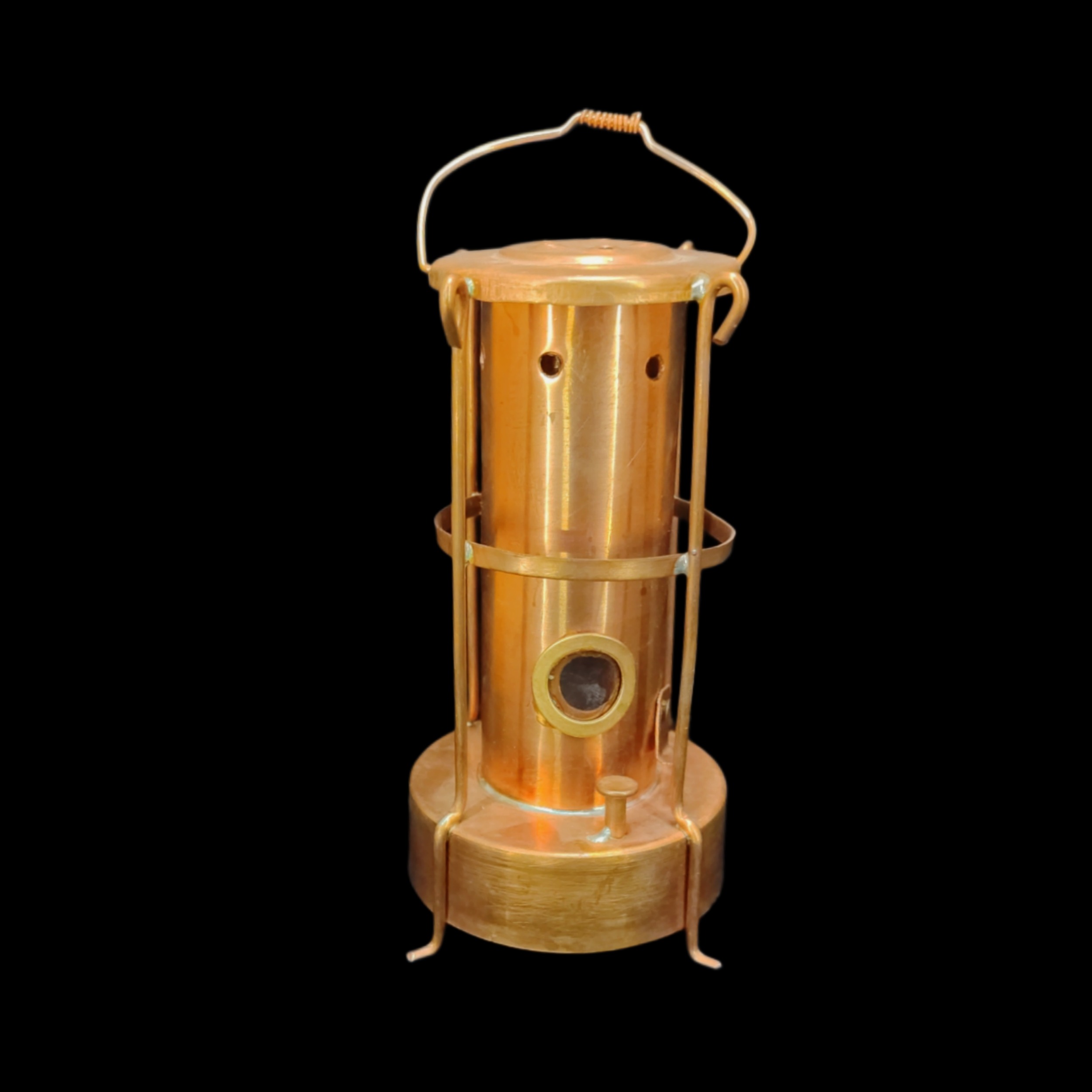 ماکت دکوری چراغ اجاق آلادین نفتی مسی مینیاتوری