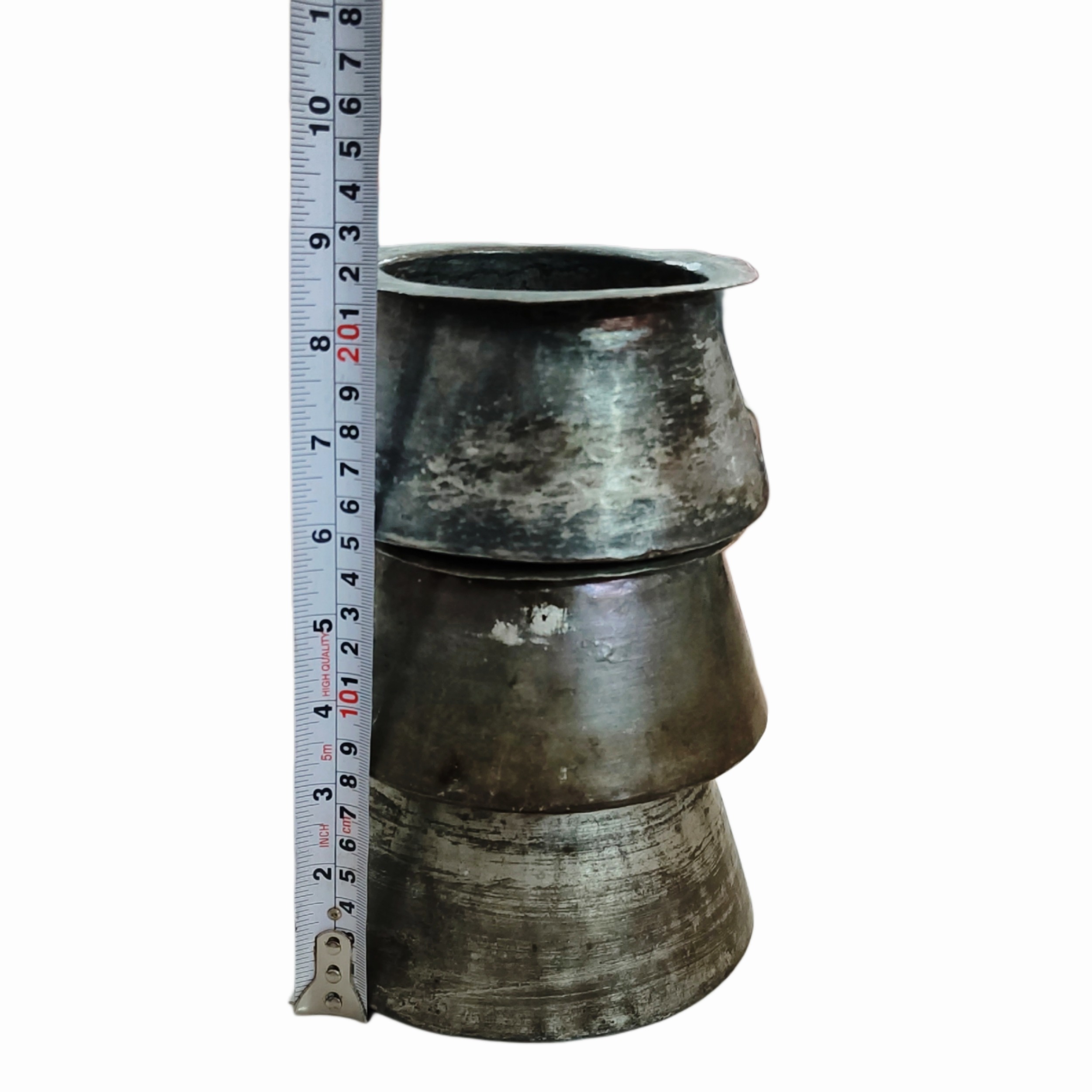 دیگ دیگچه مسی مینیاتوری کوچک نقلی جهیزیه دکوری