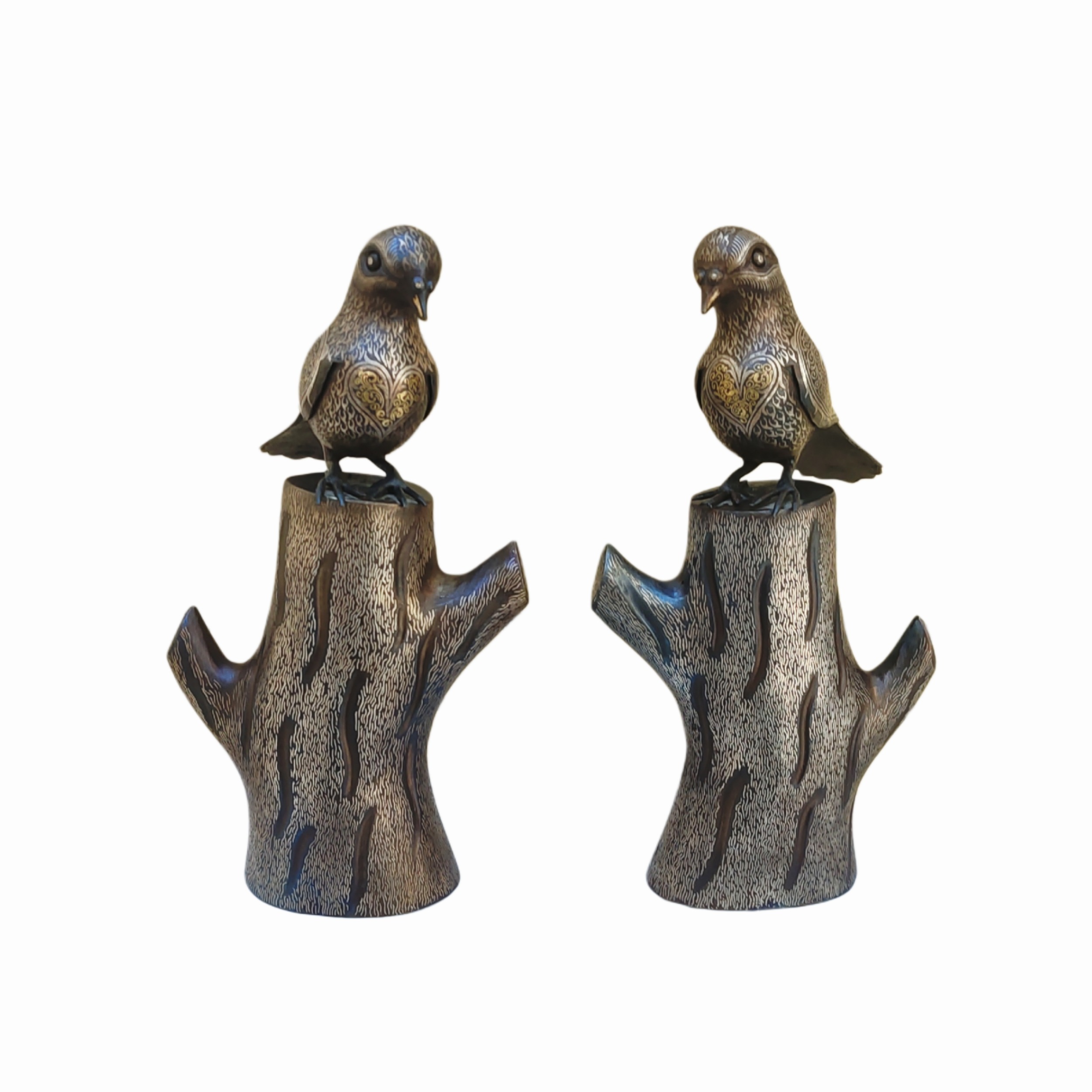 ماکت طوطی نقره کوبی فلزی ساخت جدید