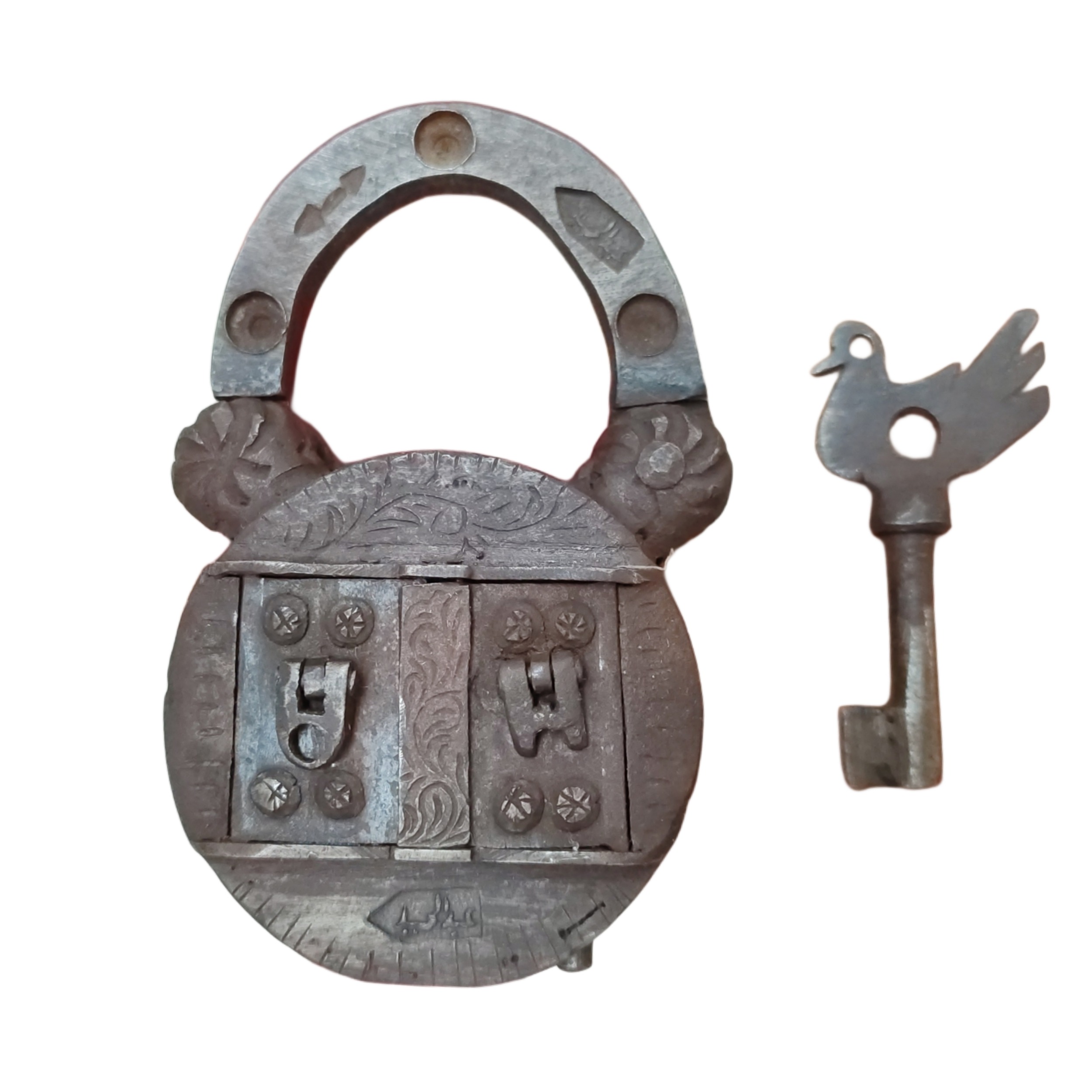 قفل فولادی آویز کلید جهیزیه دکوری تزیینی درب چوبی