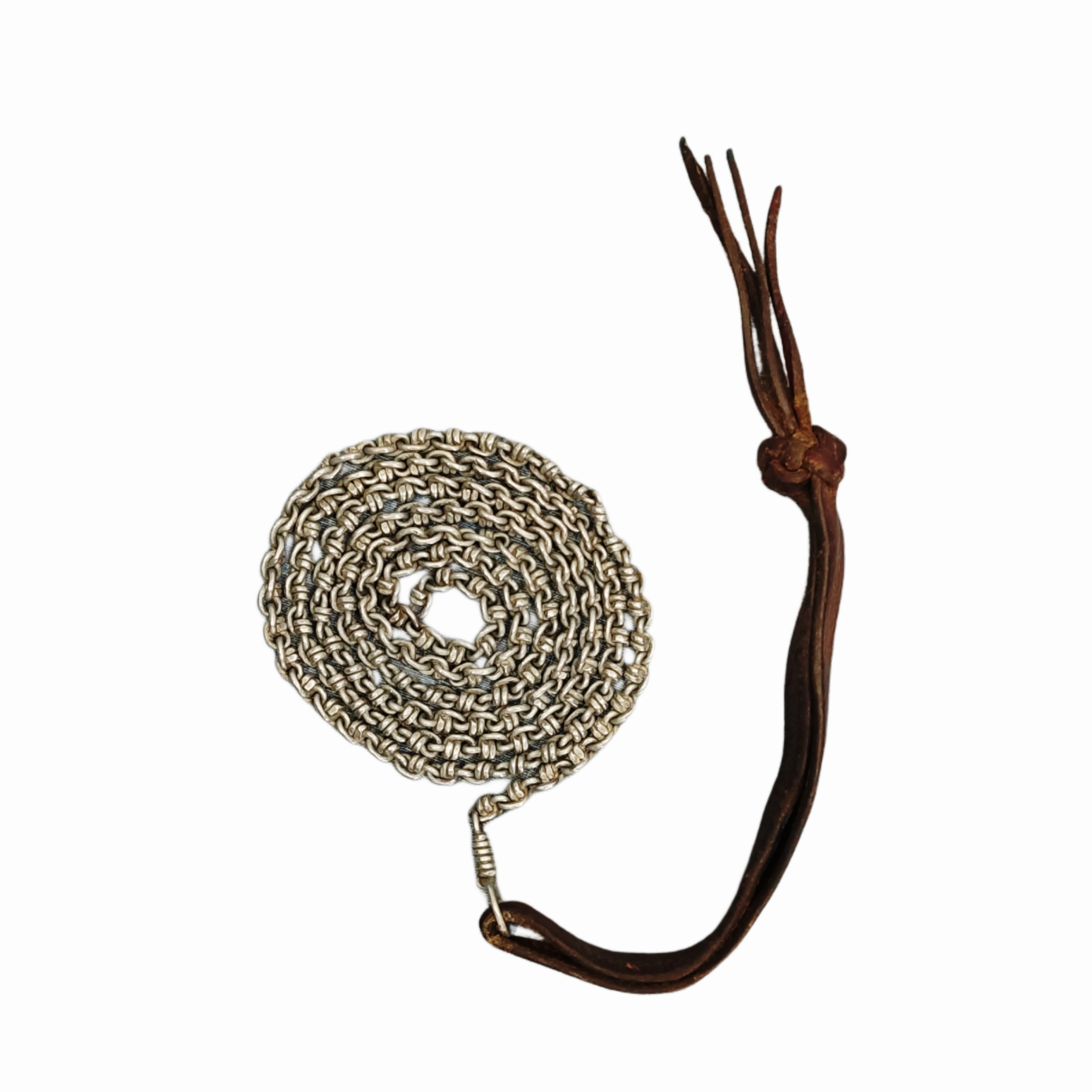 زنجیر دستبافت دست بافت دسته چرم دکوری تزیینی