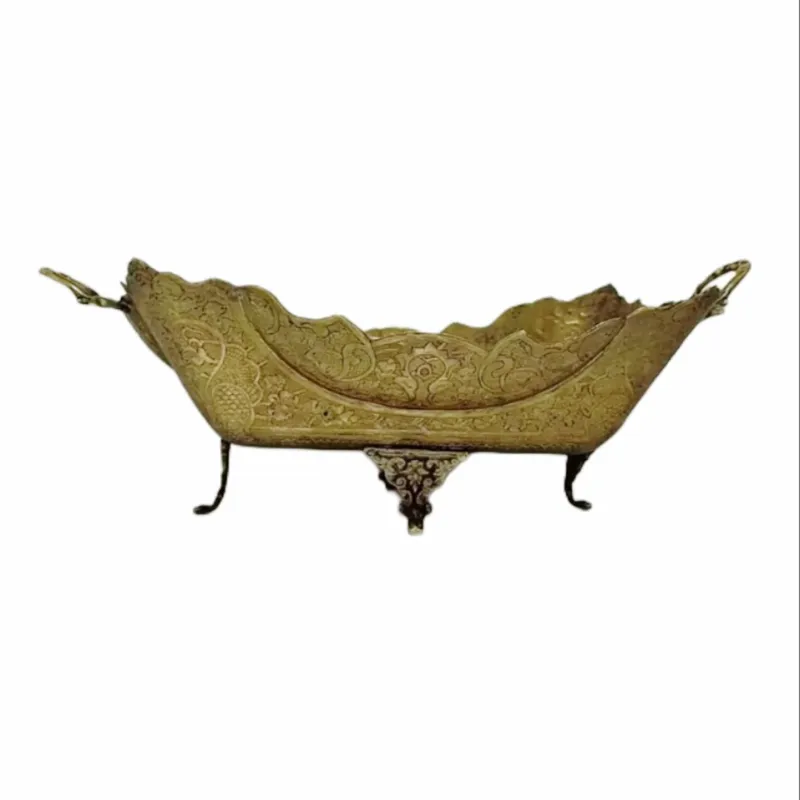 میوه خوری شکلات برنجی قلمزنی قلم زنی قدیمی آنتیک