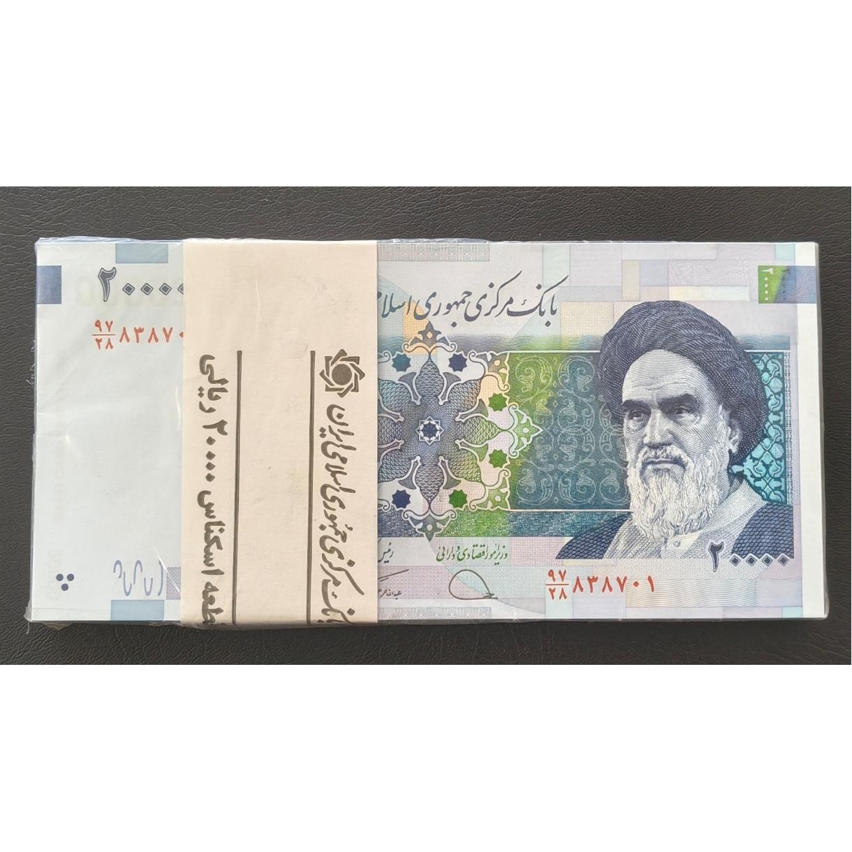 بسته اسکناس 2000 تومانی قدیم شماره کاهشی 838738