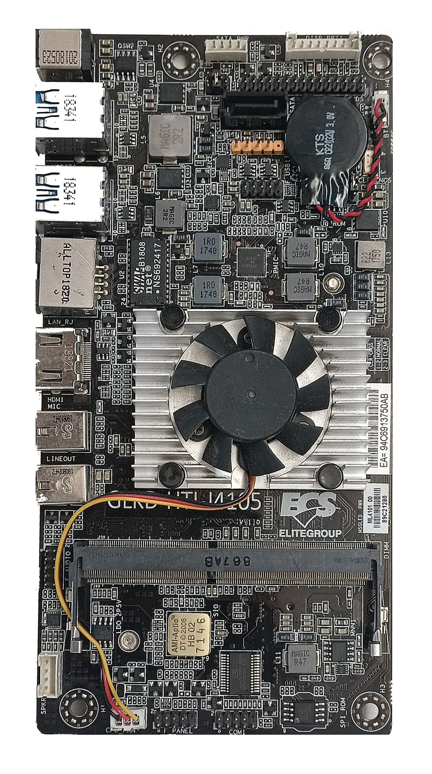 مادربرد DDR4 کوچک صنعتی ECS GLKD-HTI