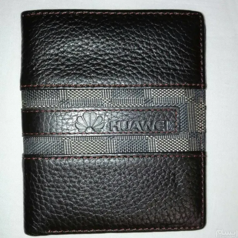 کیف پول چرم با برند HUAWEI