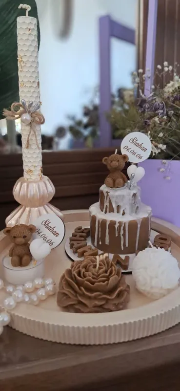 شمع تزیینی برای گیفت و مراسمات تولد و عروسی