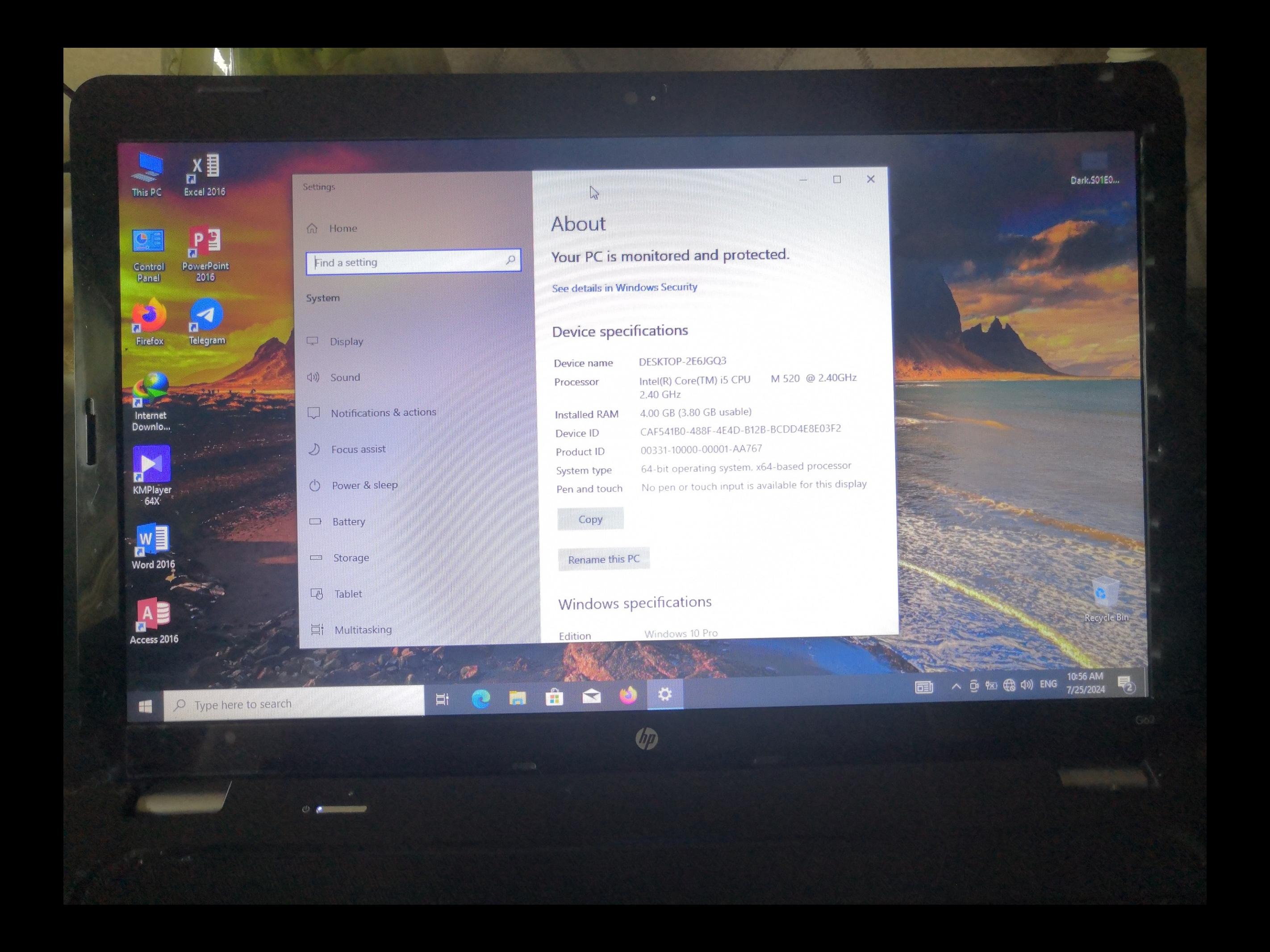 لپ تاپ HP i5